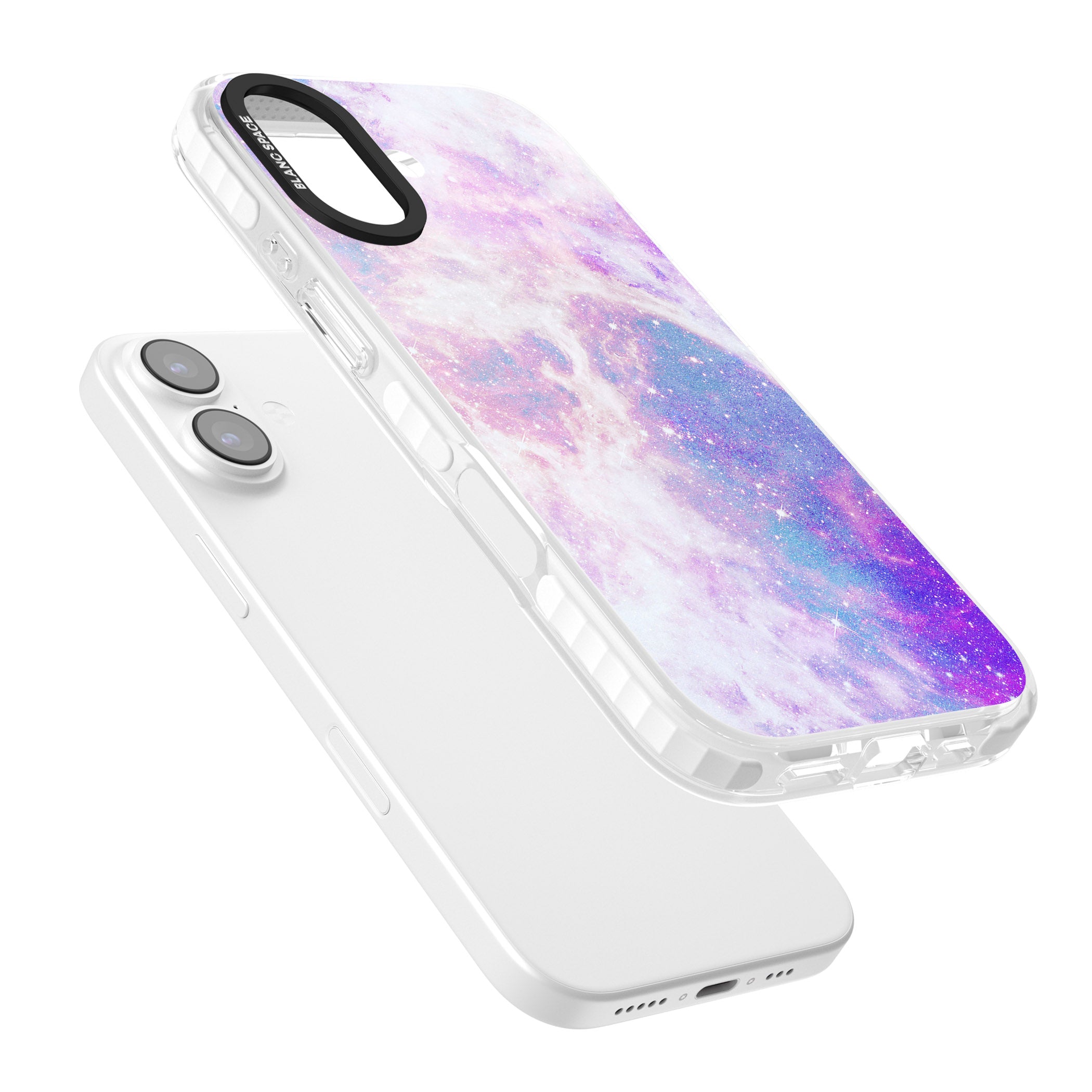 Pastel Galaxy iPhone 17 Impact Pro Clear Phone Case Colours