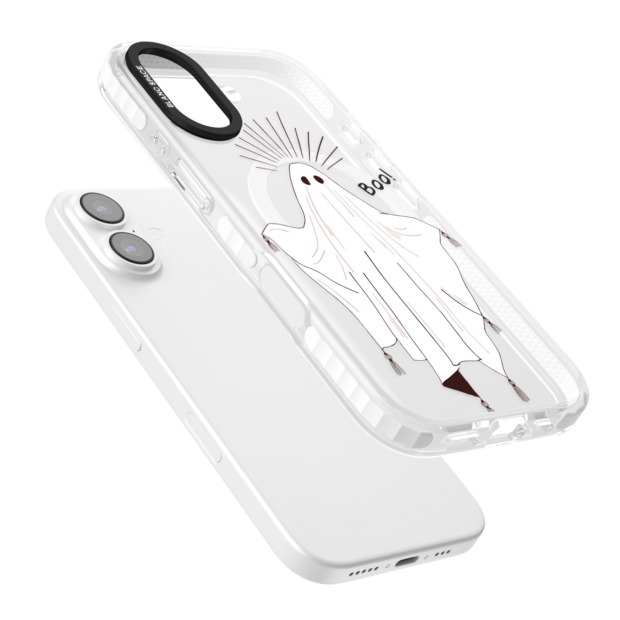 Boo! iPhone 17 Impact Pro Clear Phone Case Colours