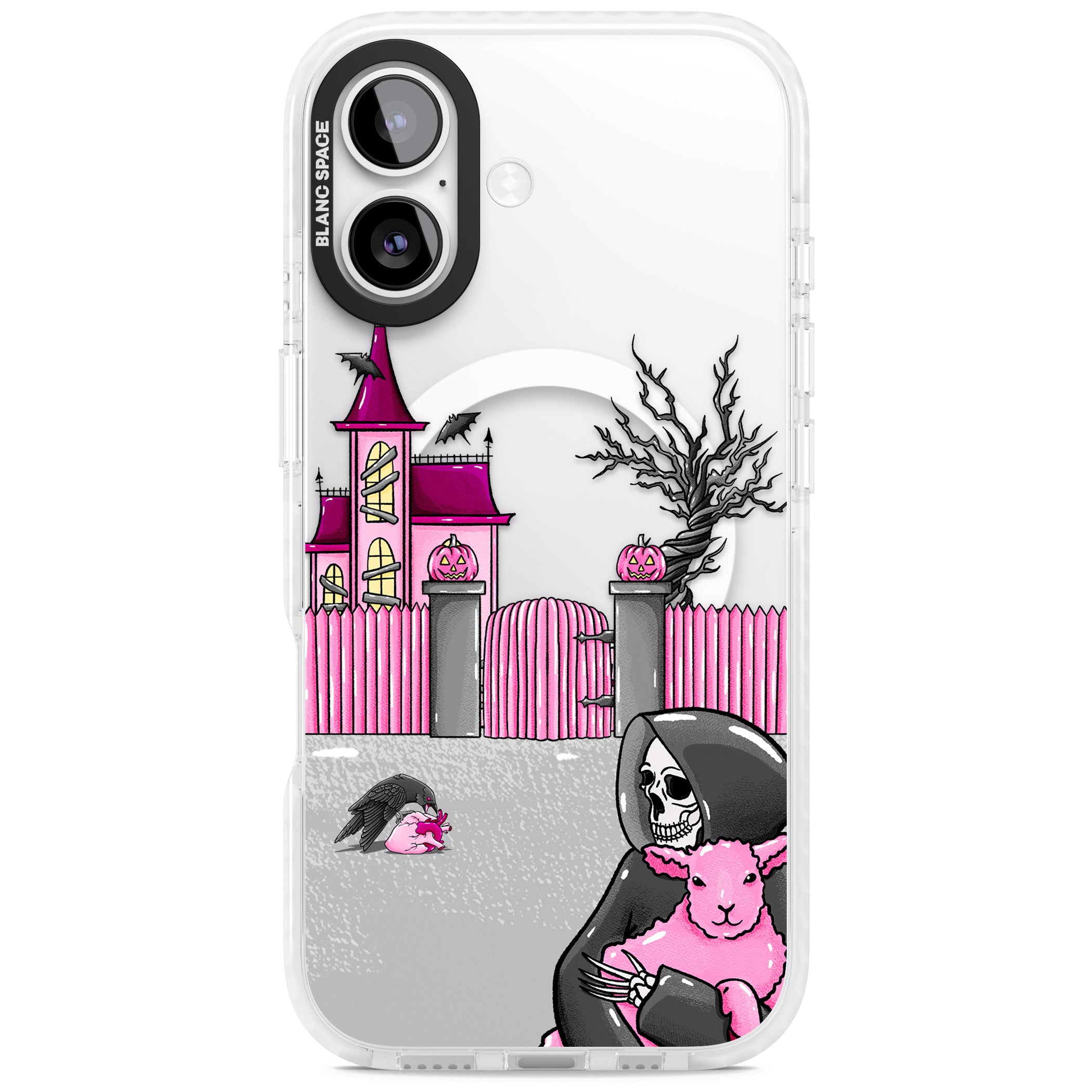 Left With My Heart iPhone 17 Impact Pro Clear Phone Case