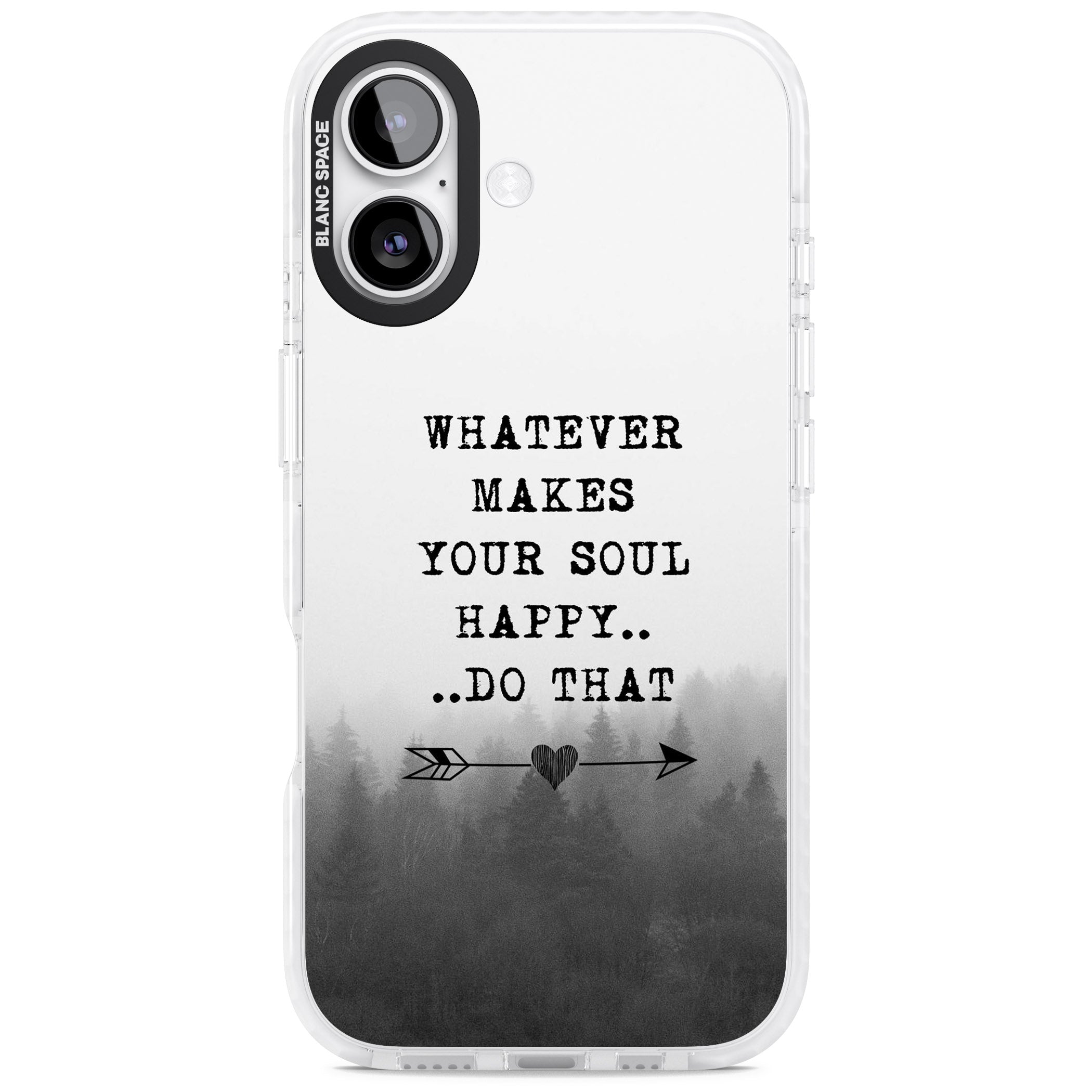 Whatever Makes Your Soul Quote iPhone 17 Impact Pro Clear Phone Case