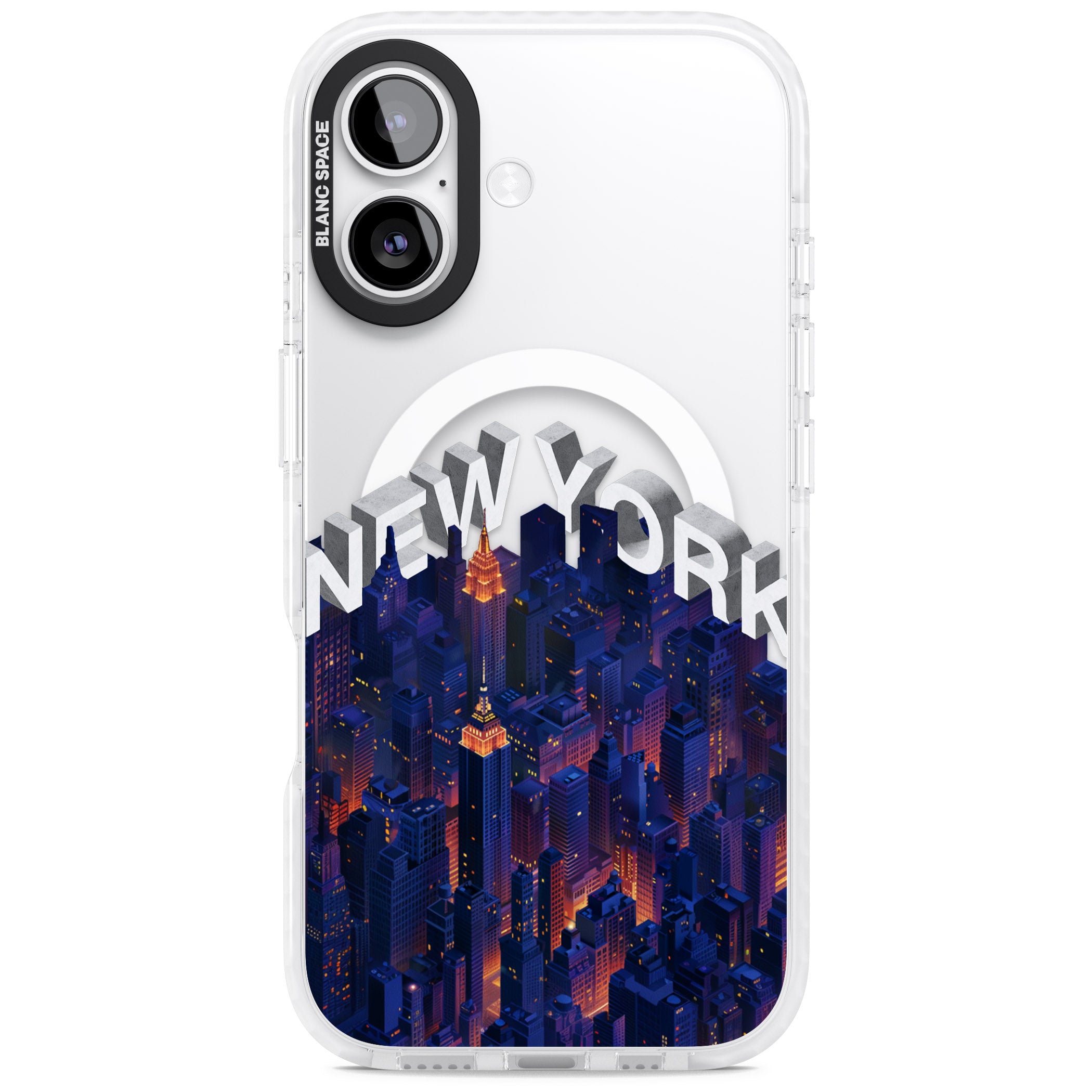 New York City iPhone 17 Impact Pro Clear Phone Case