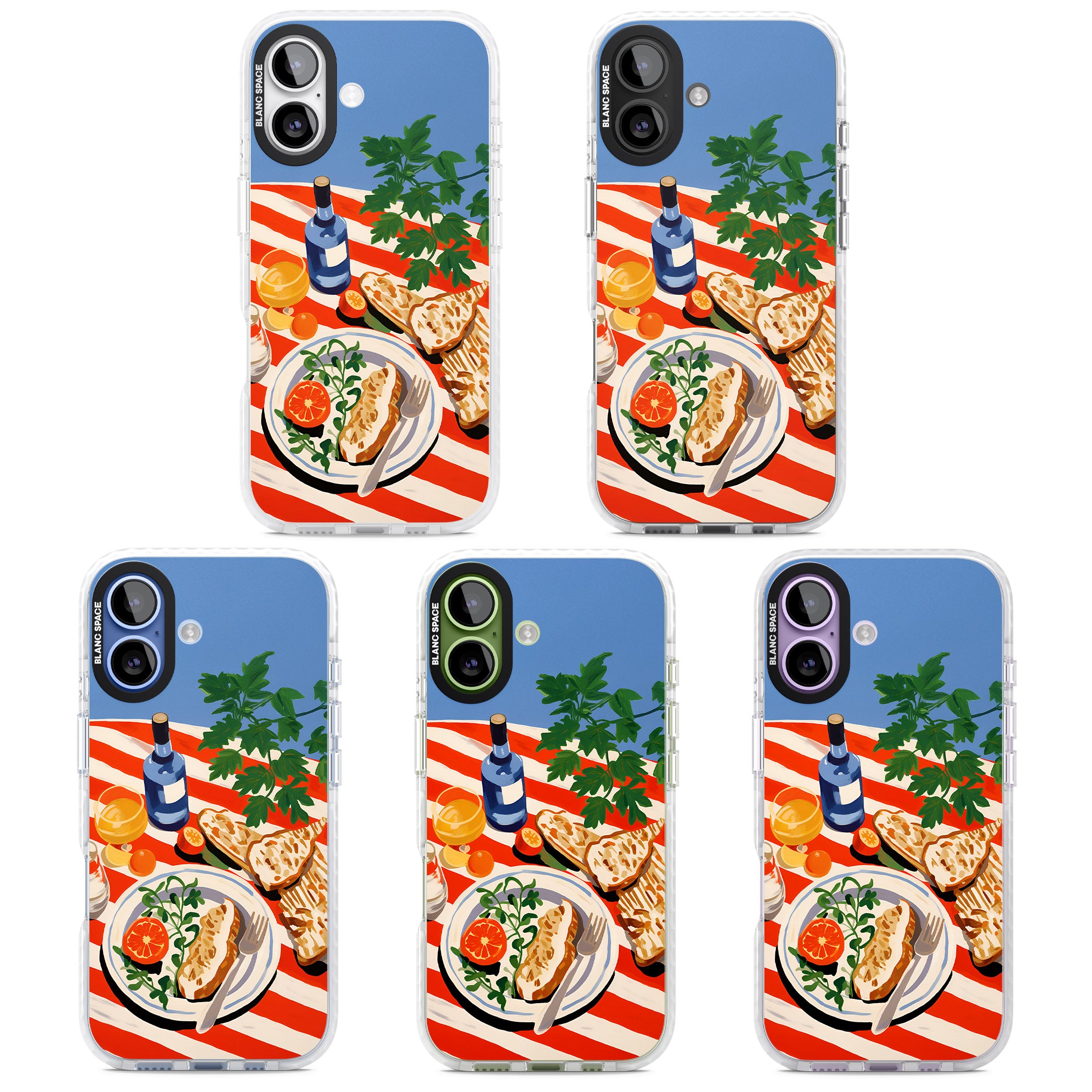 Mediterranean Lunch Table iPhone 17 Impact Pro Clear Phone Case APT Impact Protection