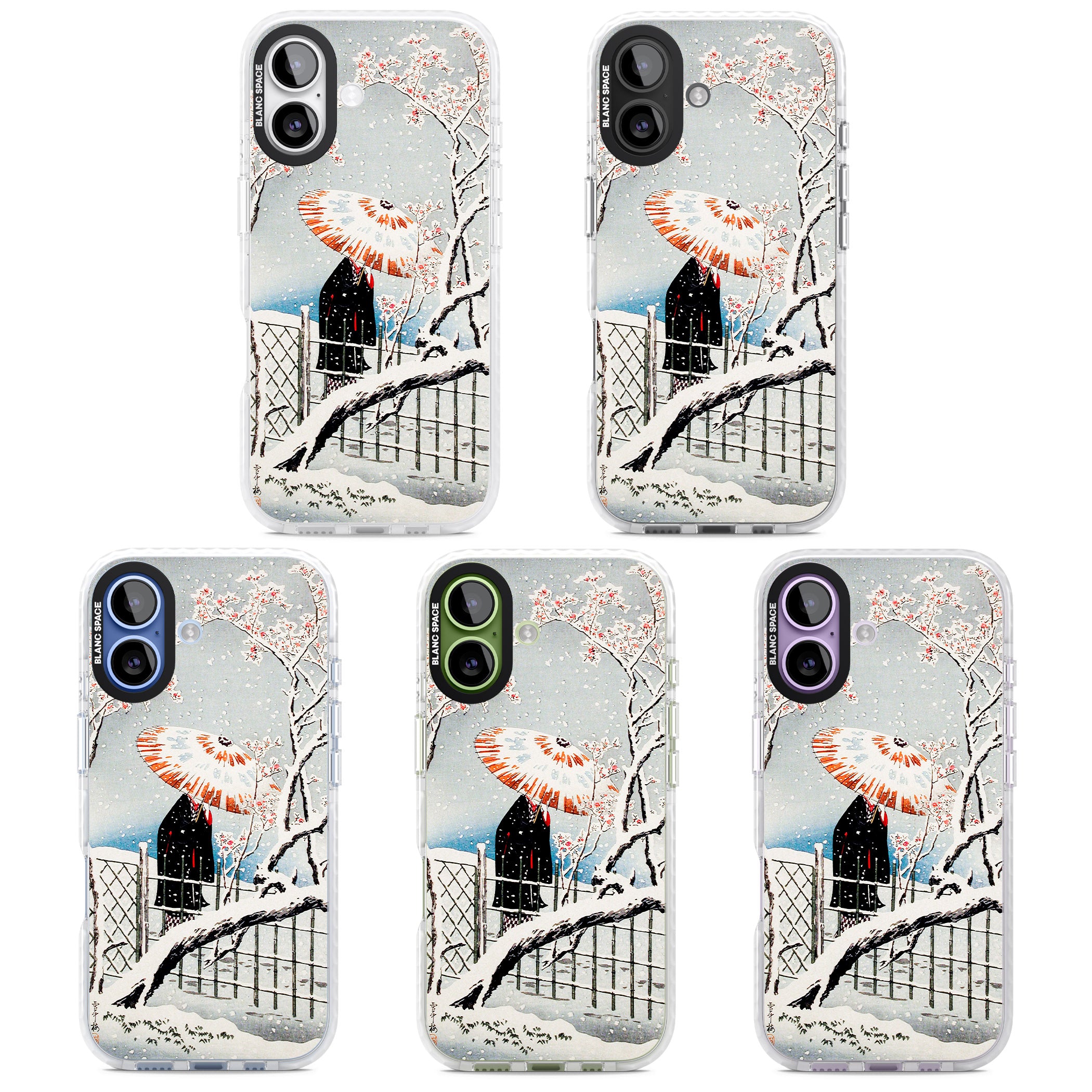 Plum Tree In Snow By Hiroaki Takahashi iPhone 17 Impact Pro Clear Phone Case APT Impact Protection