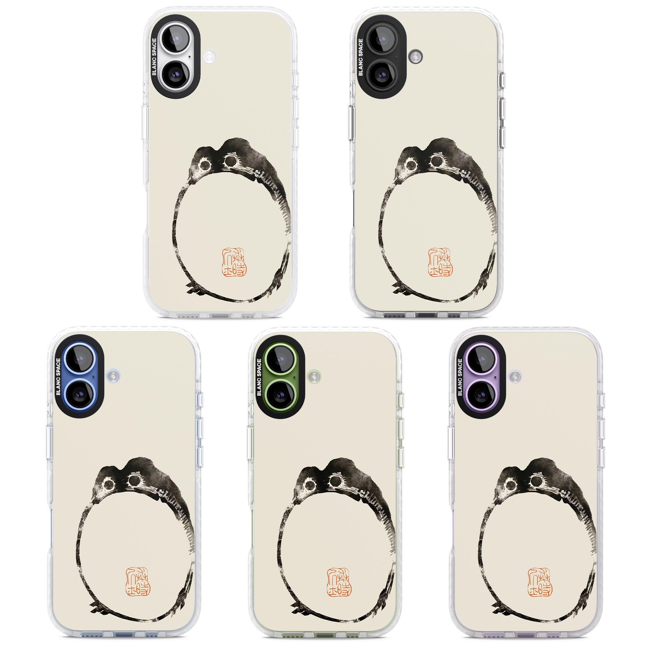 Matsumoto Hoji Round Frog iPhone 17 Impact Pro Clear Phone Case APT Impact Protection