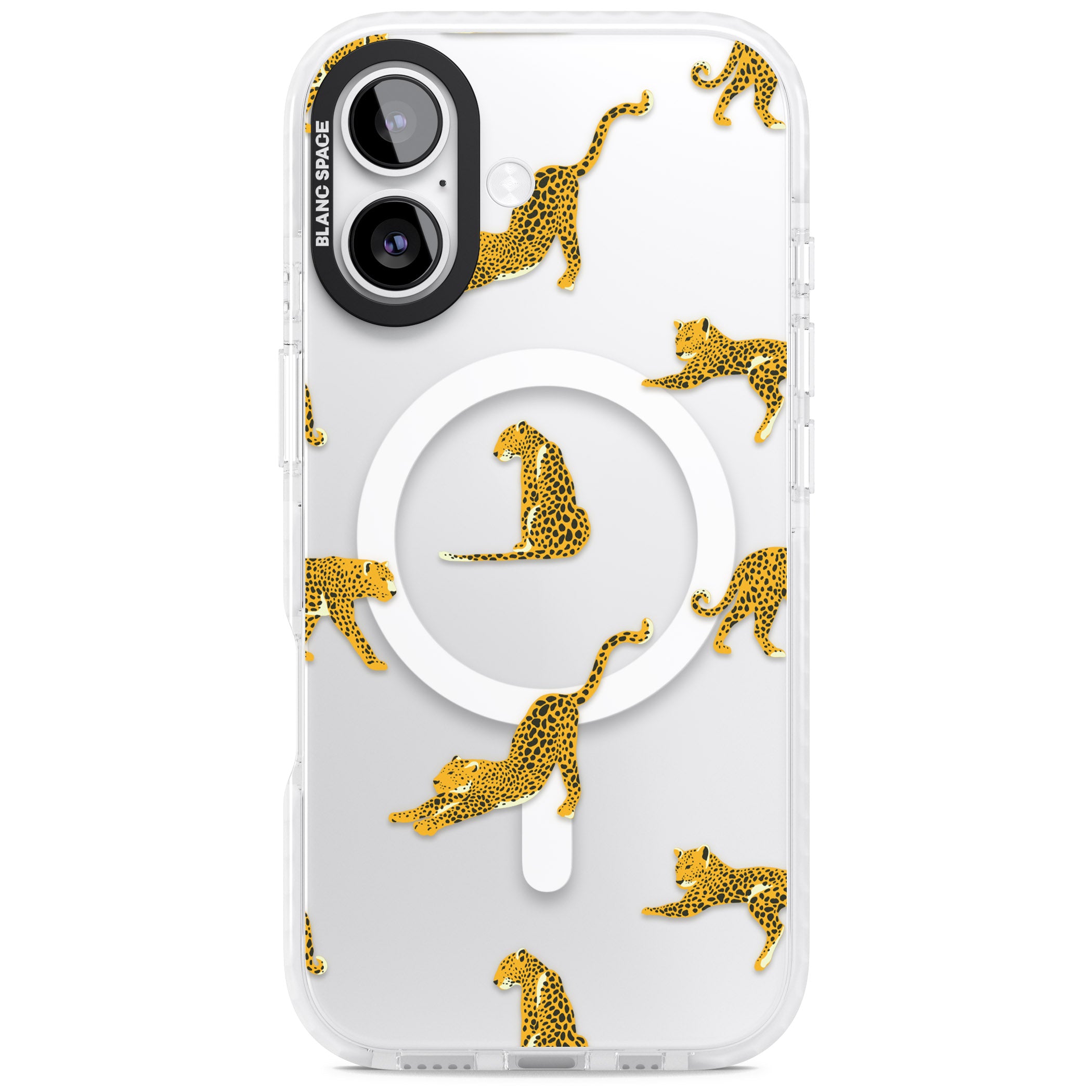 Leopard Spots iPhone 17 Impact Pro Clear Phone Case