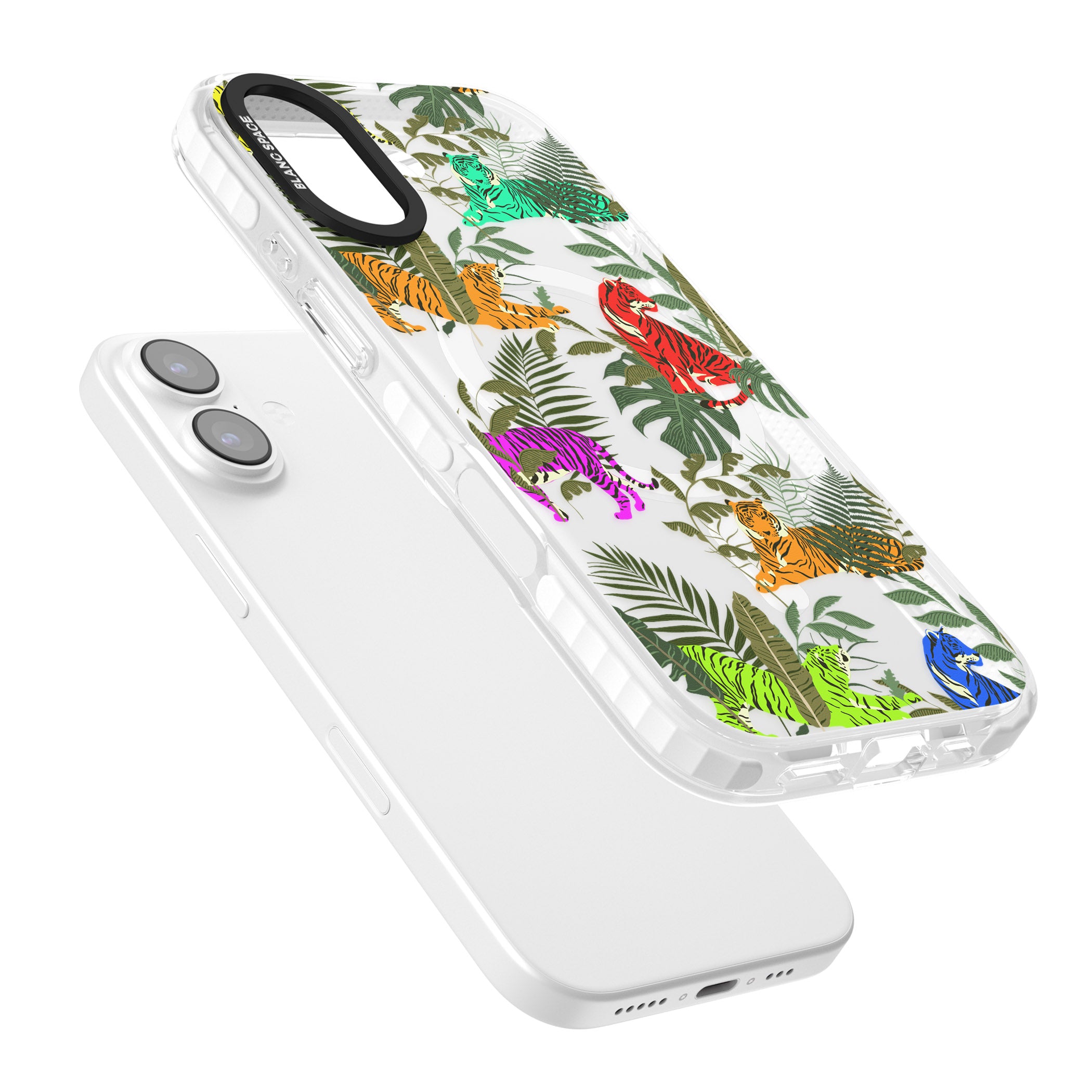 Colorful Jungle Tiger iPhone 17 Impact Pro Clear Phone Case Colours