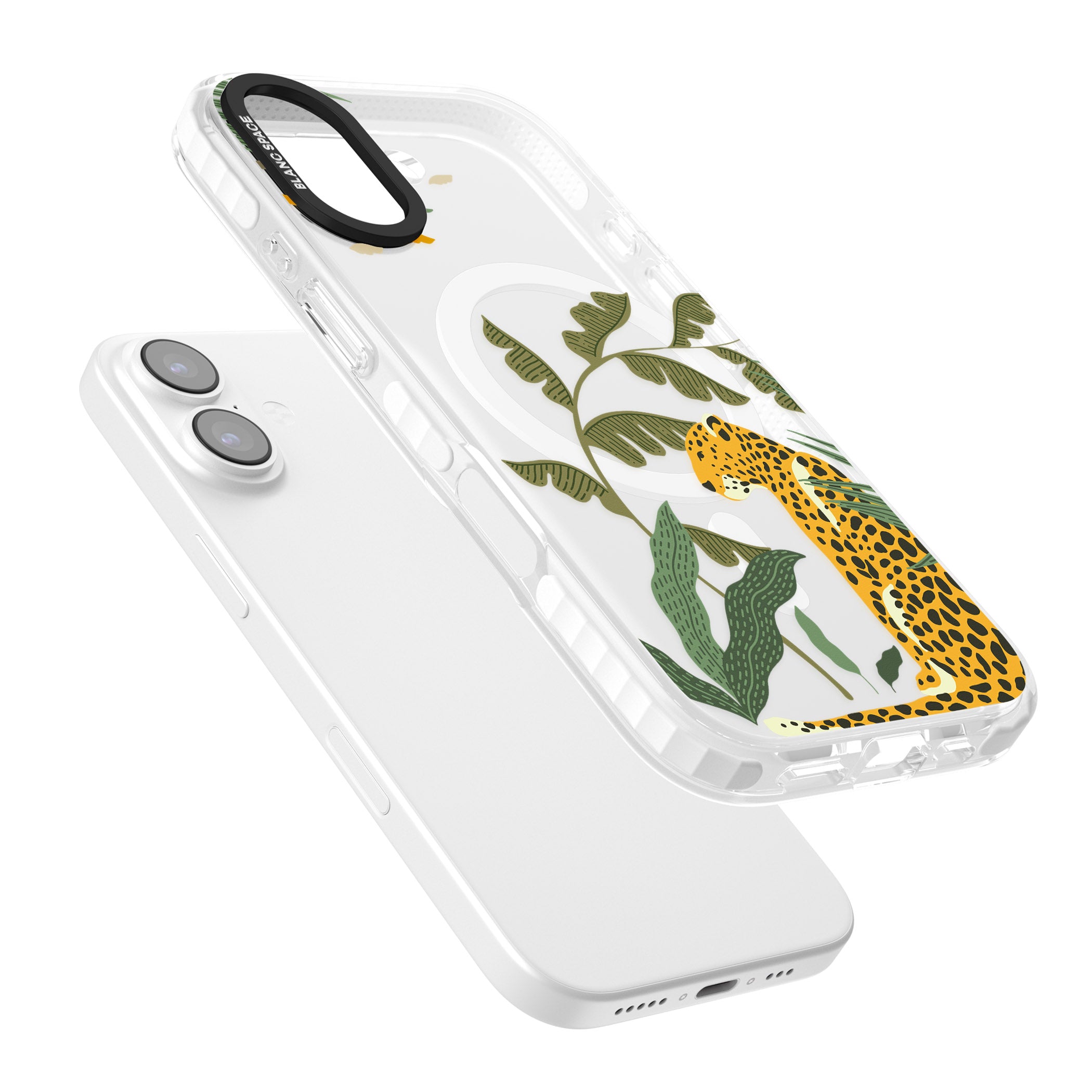 Large Jungle Cat Pattern iPhone 17 Impact Pro Clear Phone Case Colours