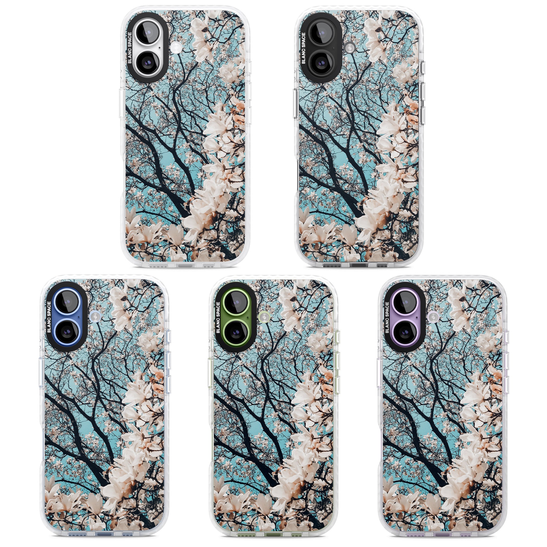 Magnolia Bloom iPhone 17 Impact Pro Clear Phone Case APT Impact Protection