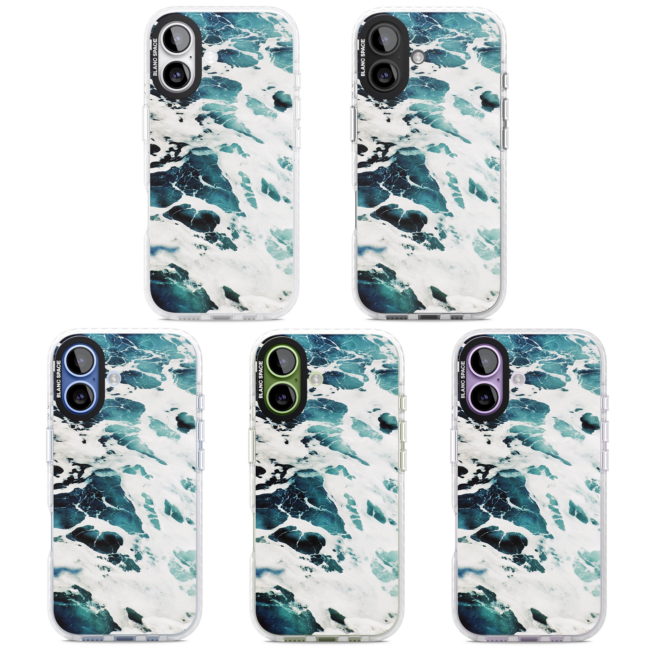 Ocean Surge iPhone 17 Impact Pro Clear Phone Case APT Impact Protection
