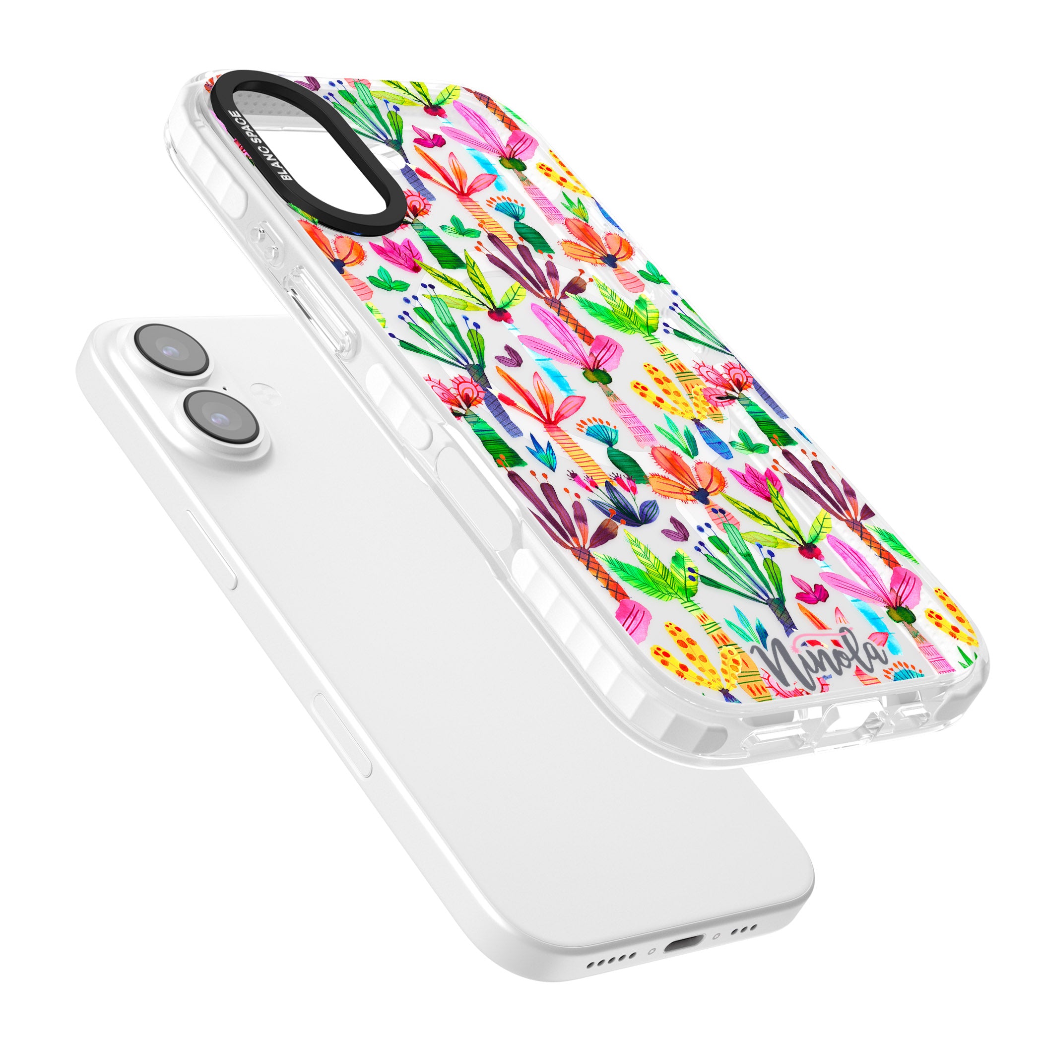 Tropical Botanical iPhone 17 Impact Pro Clear Phone Case Colours