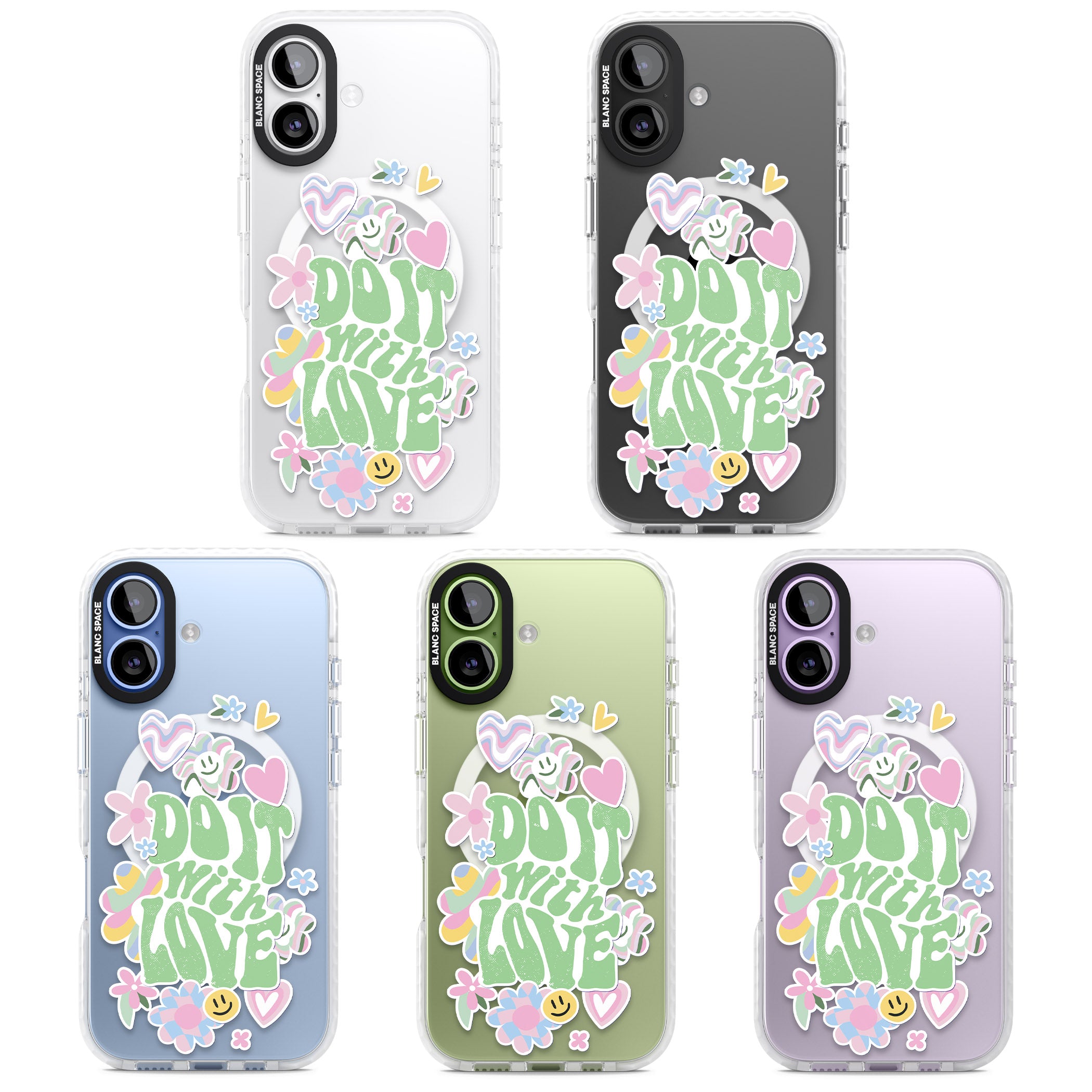 Do It With Love iPhone 17 Impact Pro Clear Phone Case APT Impact Protection