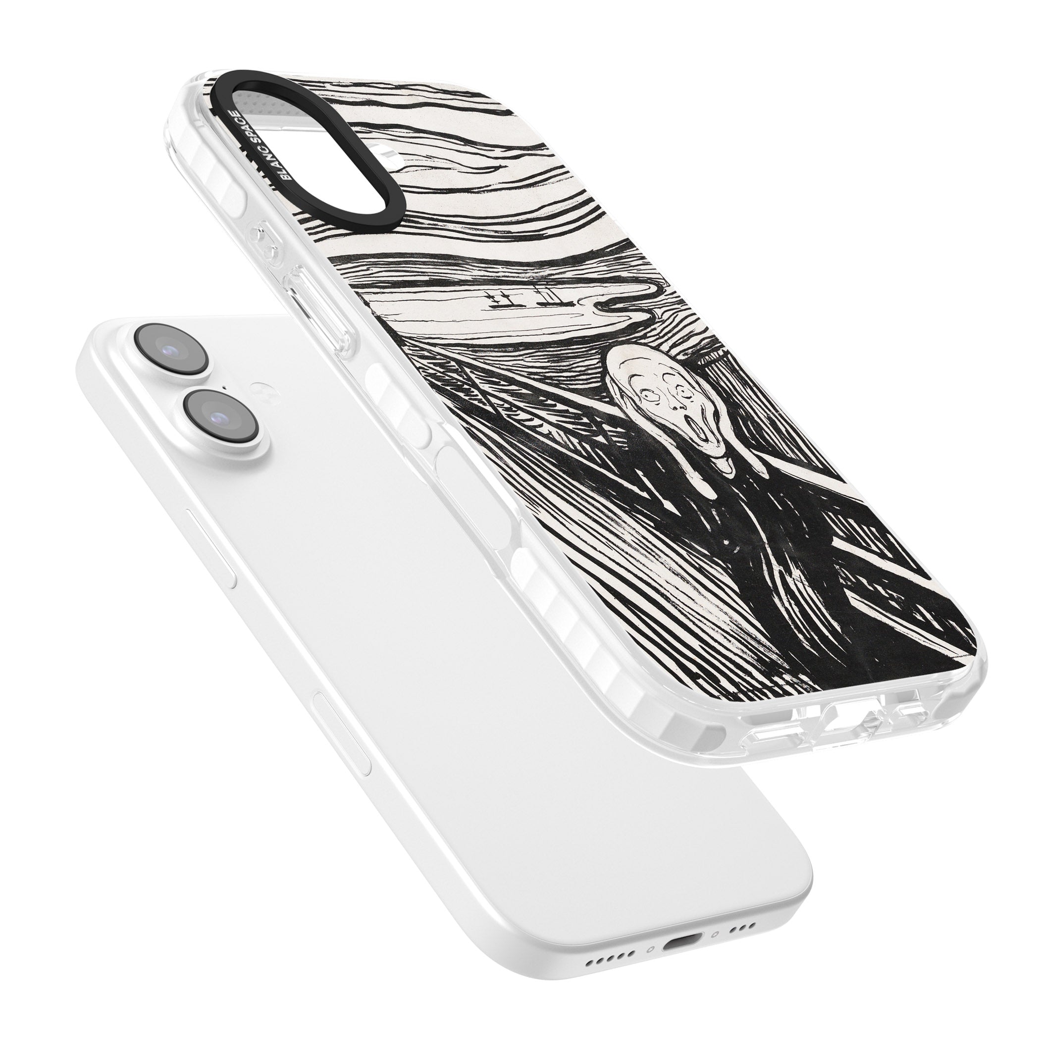 The Scream iPhone 17 Impact Pro Clear Phone Case Colours