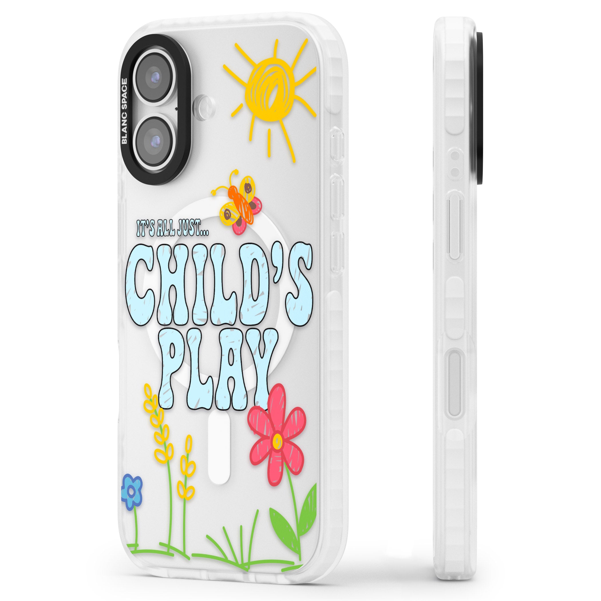 Child'S Play iPhone 17 Impact Pro Clear Phone Case Side Profile