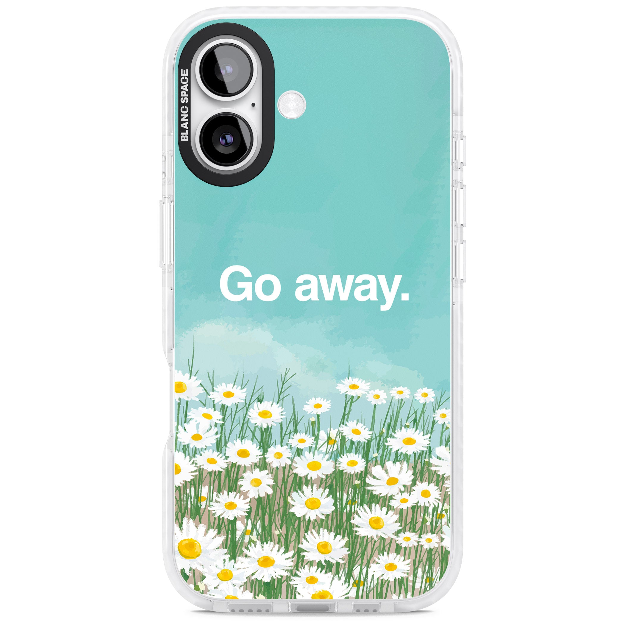 Go Away iPhone 17 Impact Pro Clear Phone Case