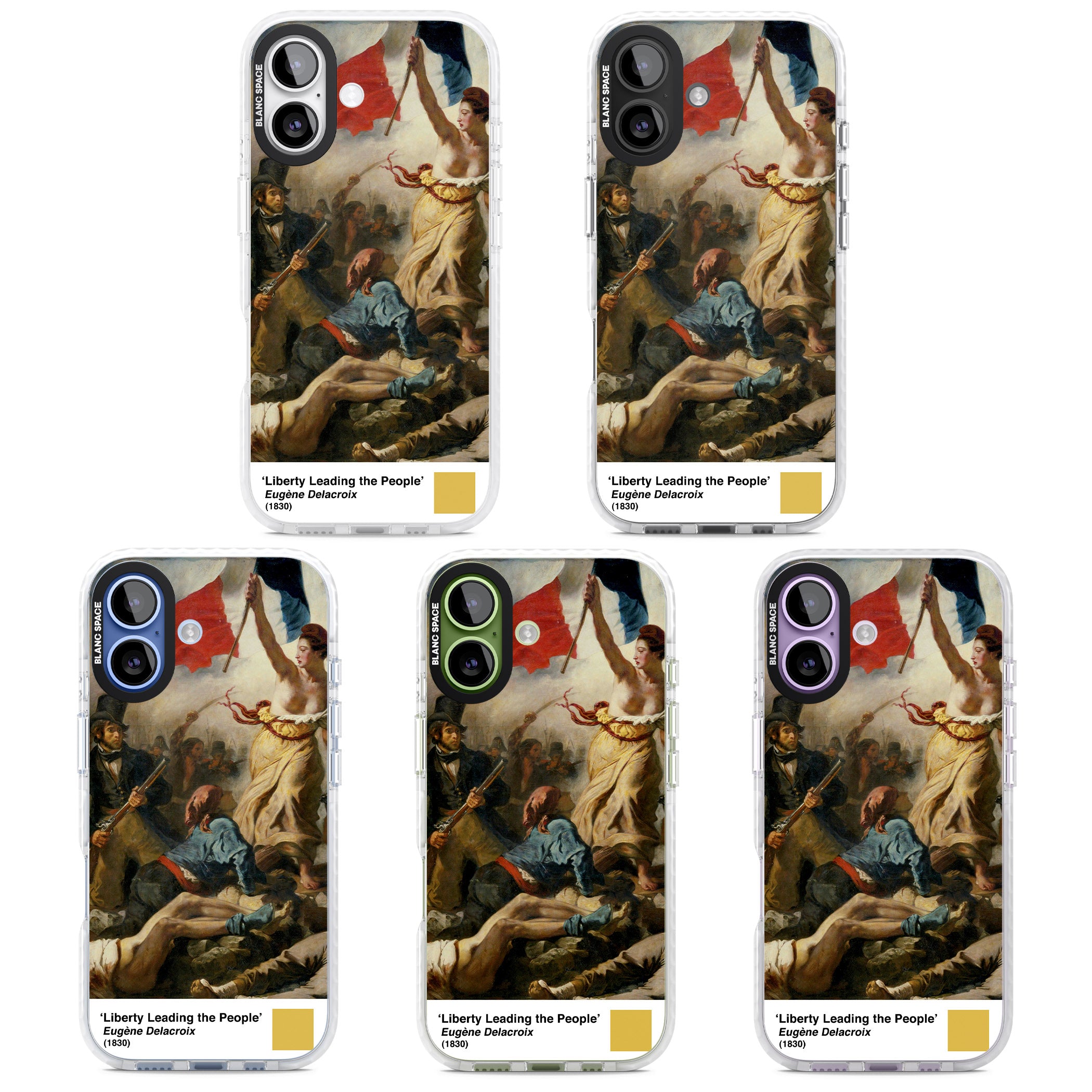 Liberty Leading The People iPhone 17 Impact Pro Clear Phone Case APT Impact Protection