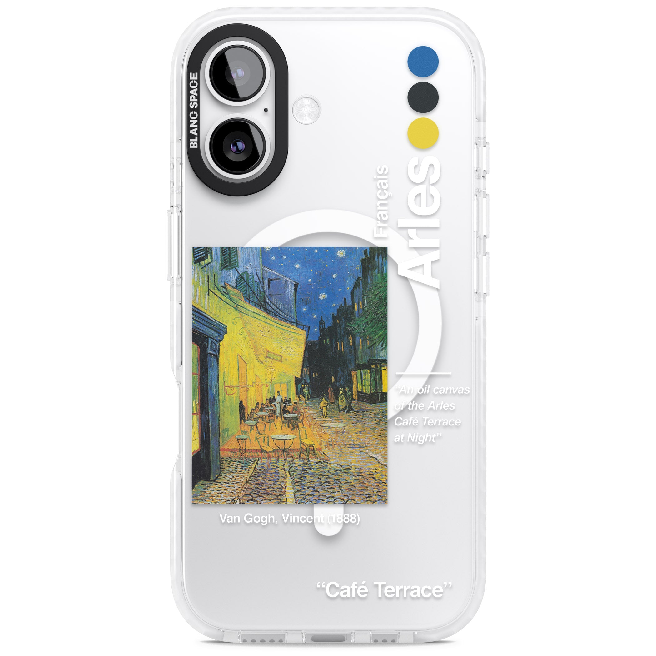 Cafe Terrace At Night iPhone 17 Impact Pro Clear Phone Case