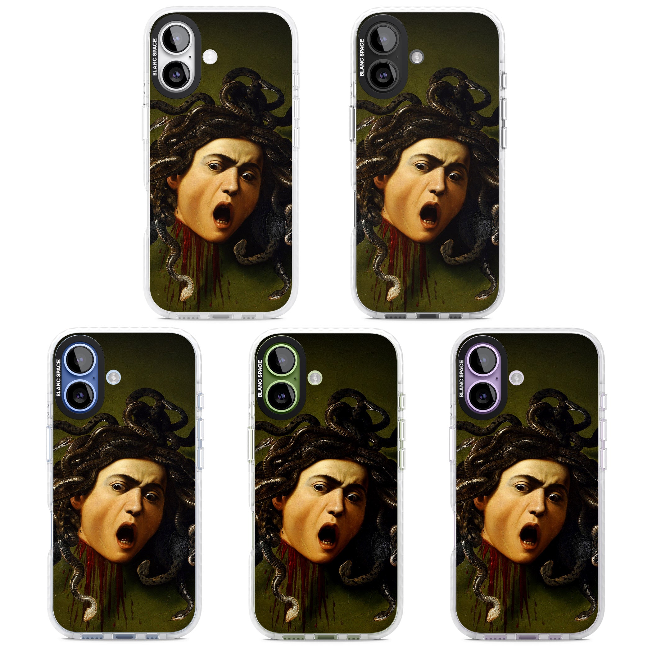 Head of Medusa iPhone 17 Impact Pro Clear Phone Case APT Impact Protection