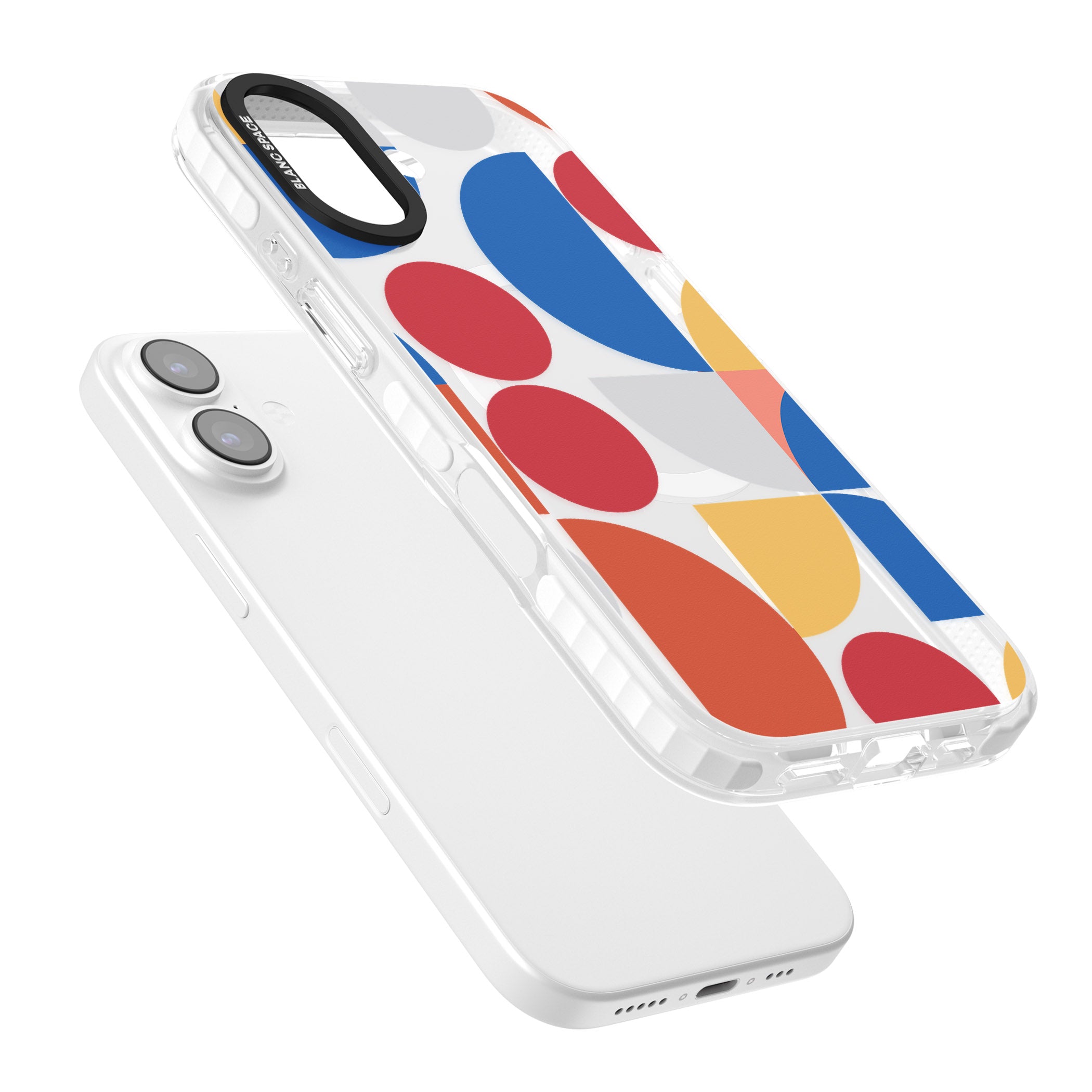 Abstract Colorful Geometric iPhone 17 Impact Pro Clear Phone Case Colours