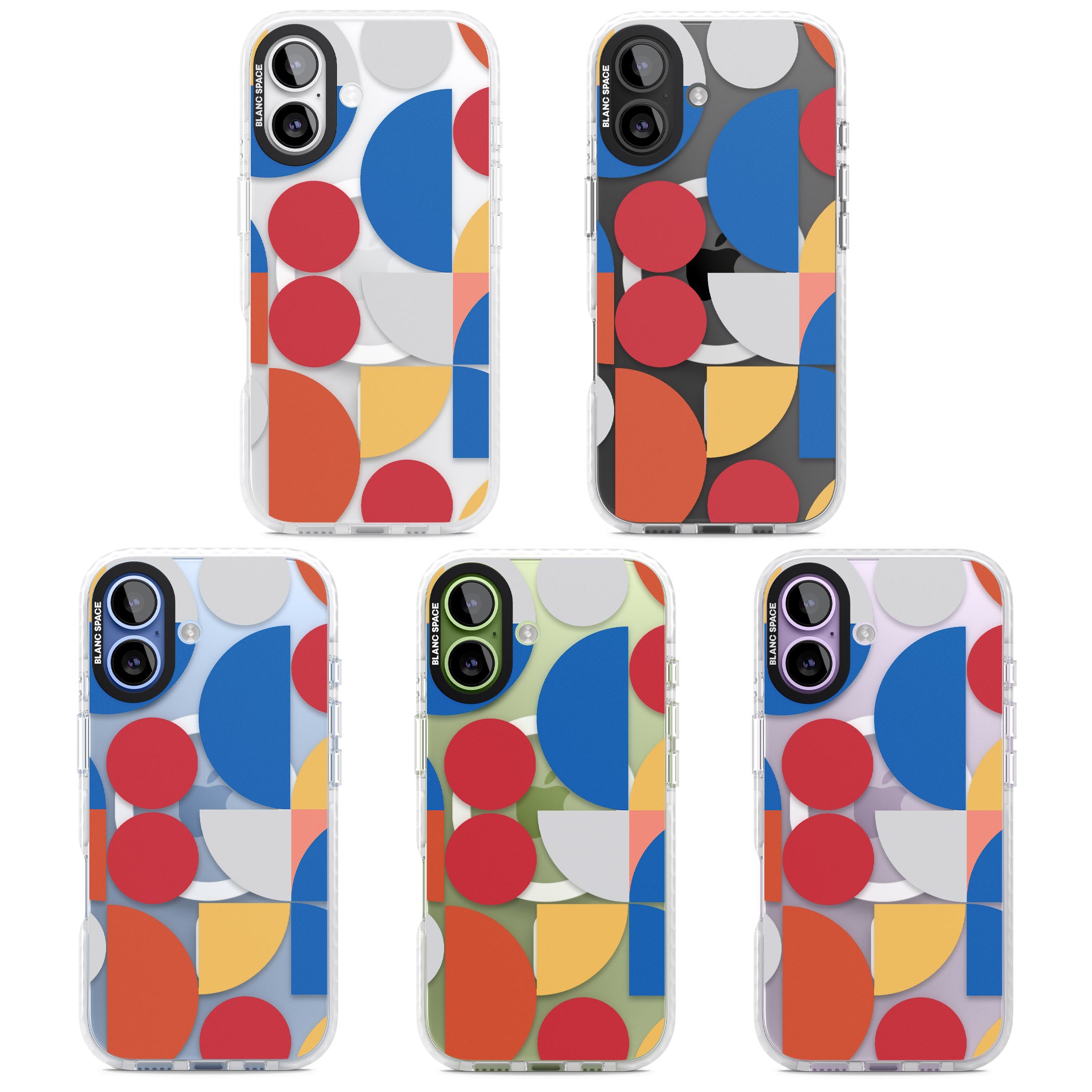 Abstract Colorful Geometric iPhone 17 Impact Pro Clear Phone Case APT Impact Protection