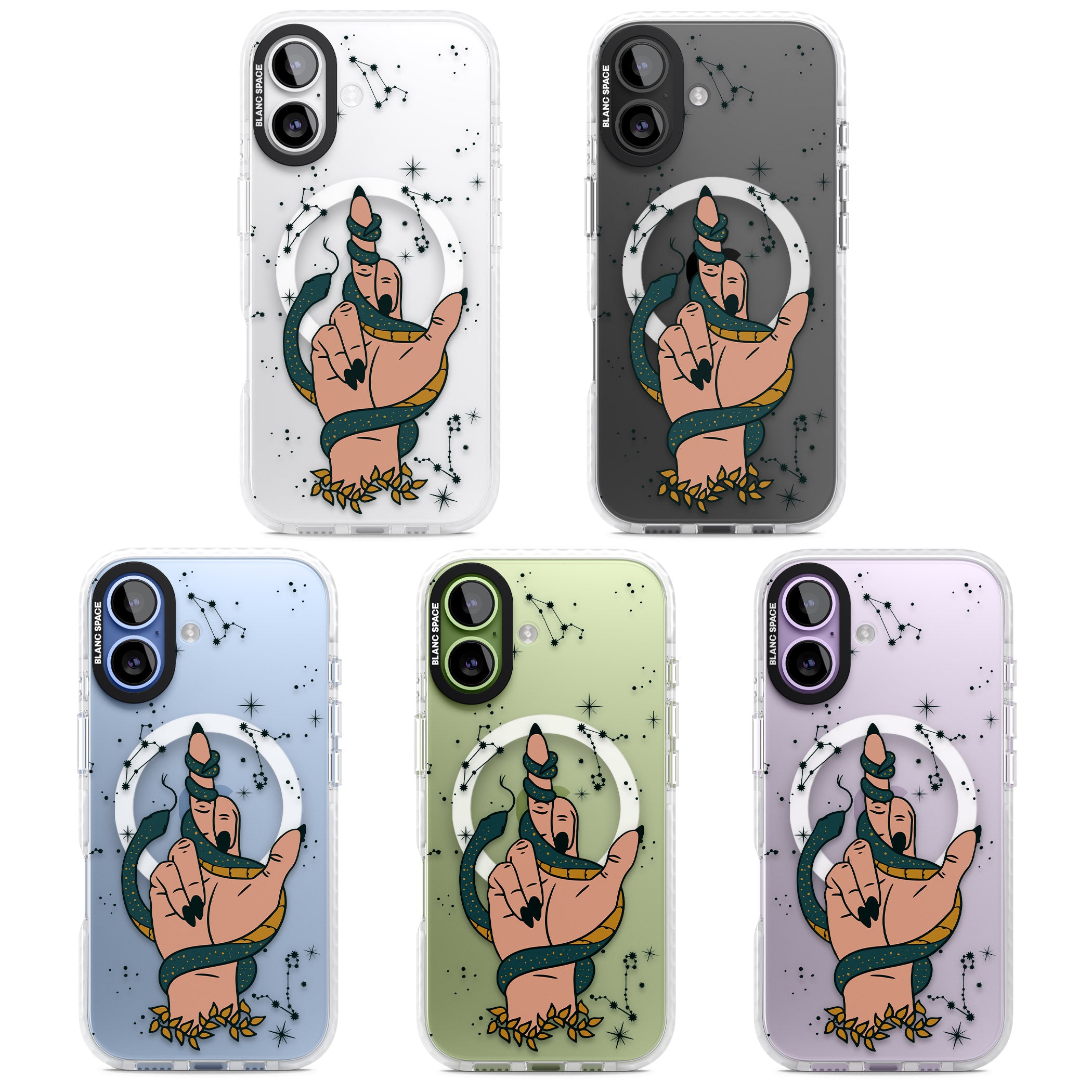 Snakes, Stars And Cynicism iPhone 17 Impact Pro Clear Phone Case APT Impact Protection