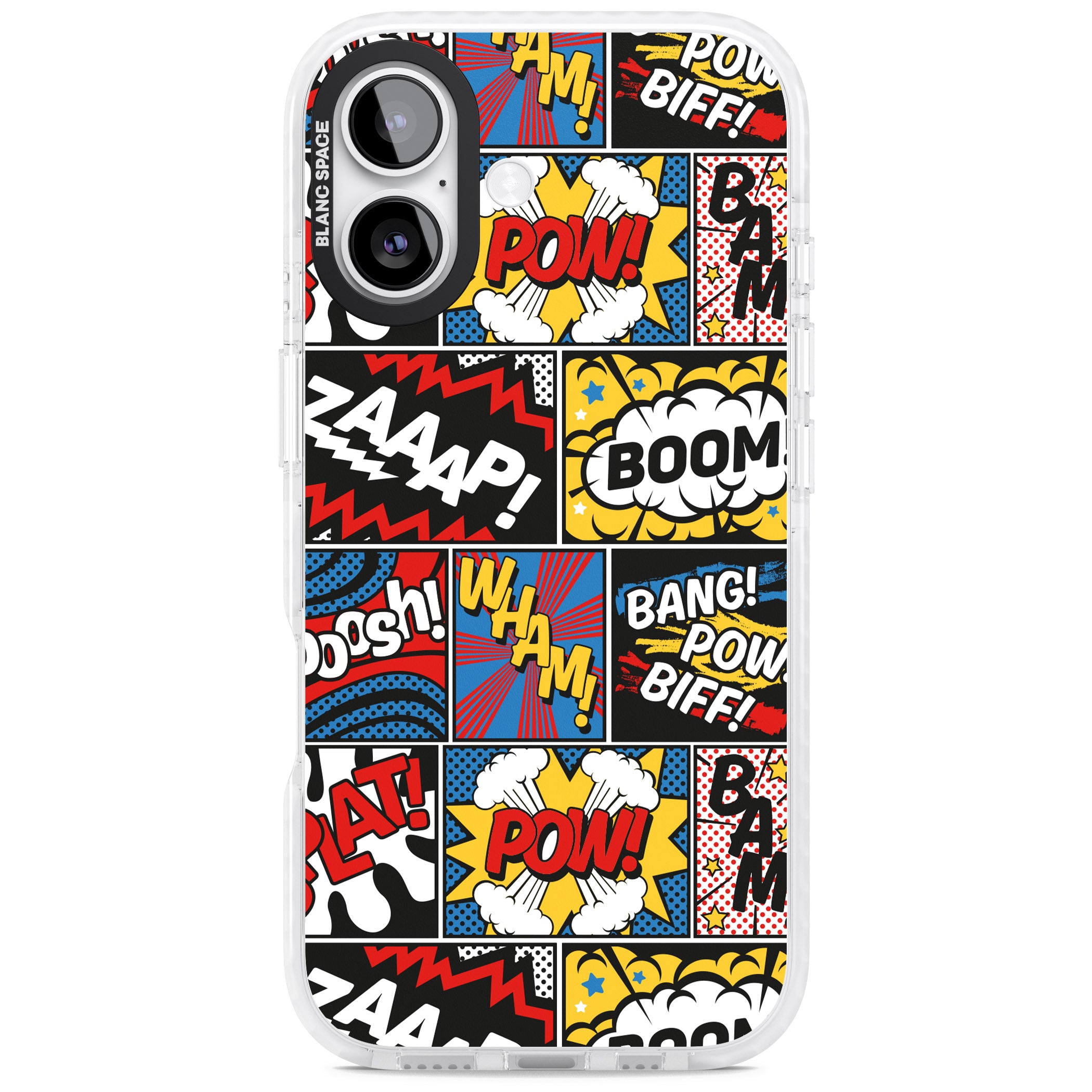 Onomatopoeia iPhone 17 Impact Pro Clear Phone Case