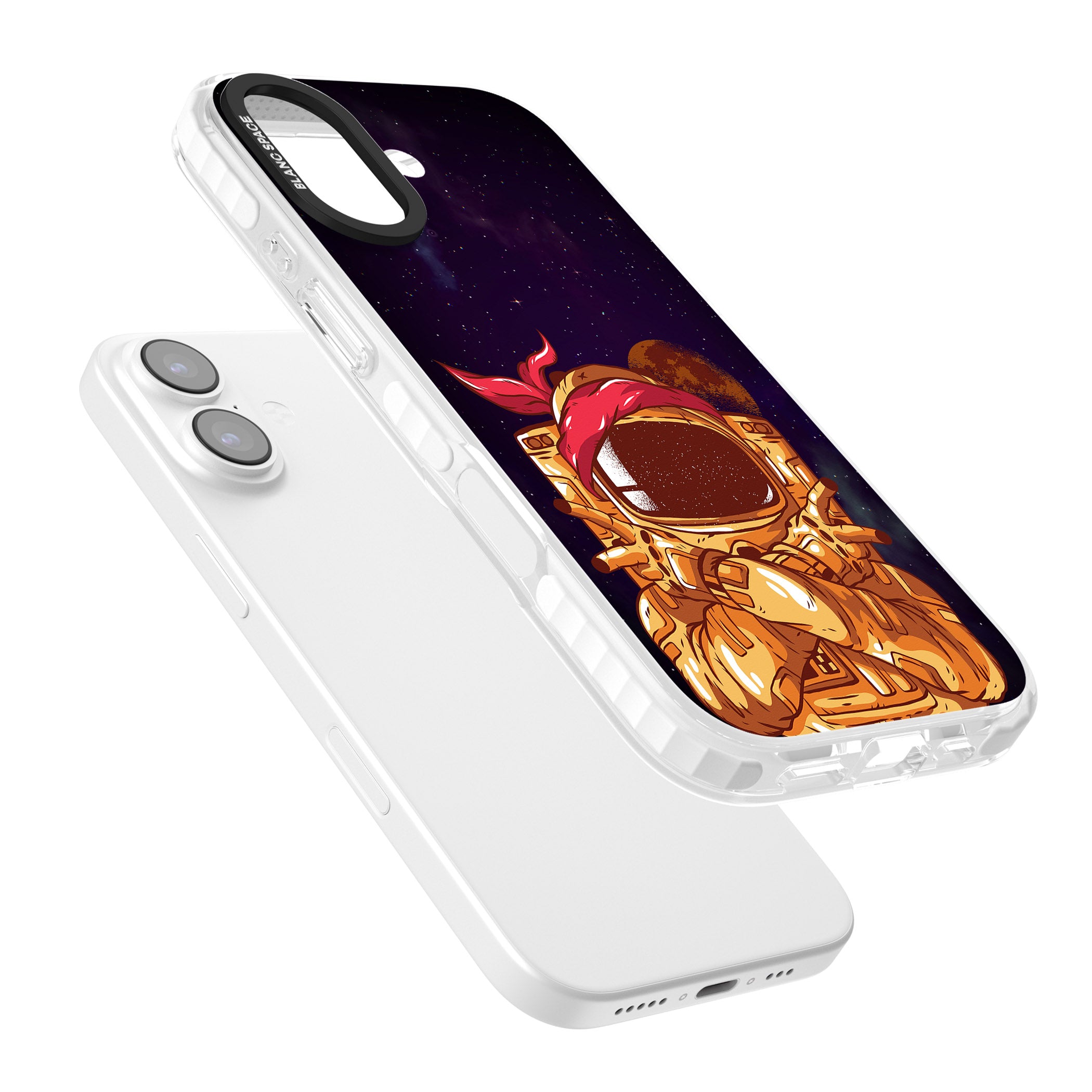 Space Gangster iPhone 17 Impact Pro Clear Phone Case Colours