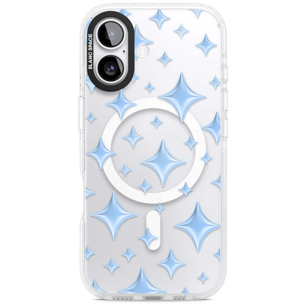 Blue Puff Sparkle Pattern