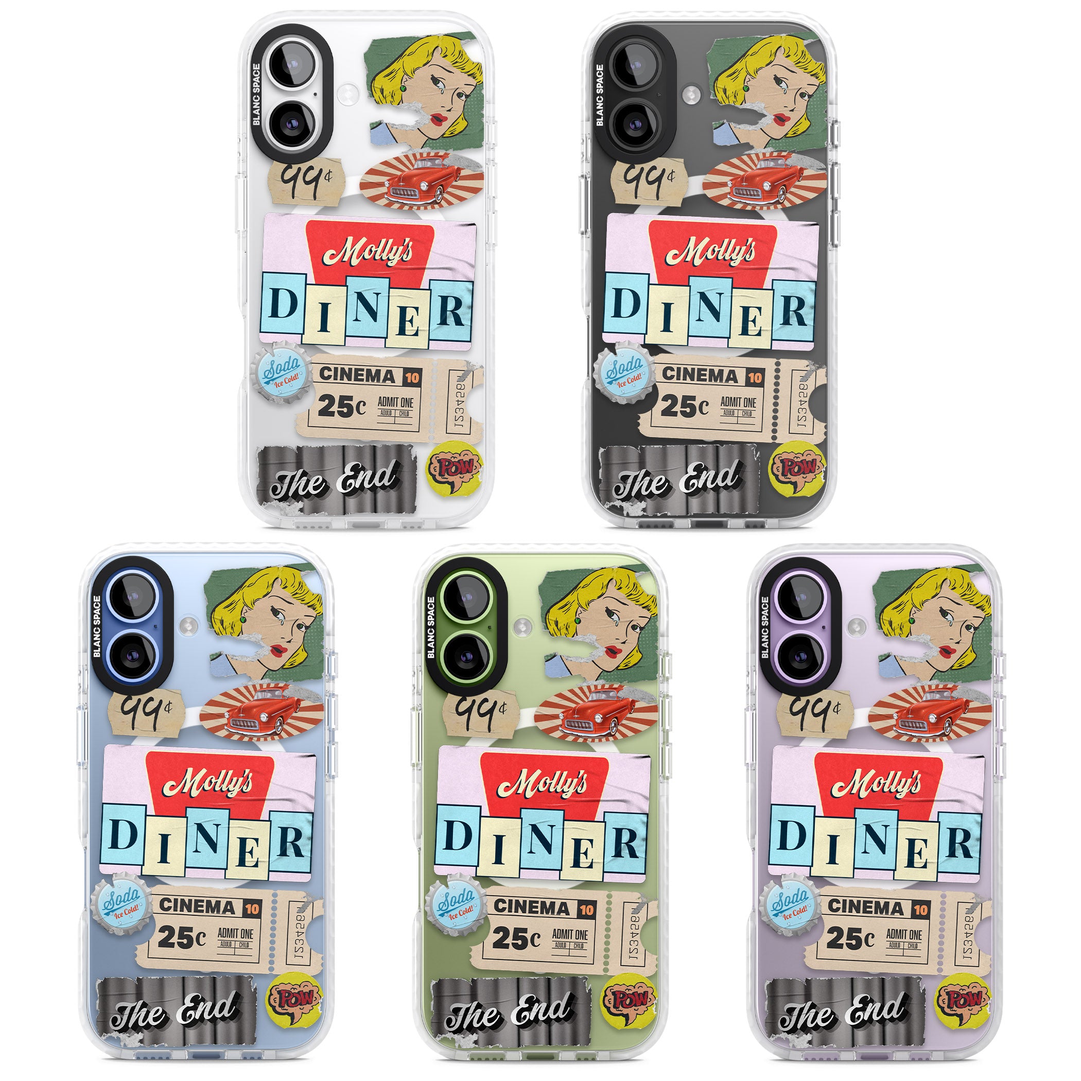 Nifty Fifties Swing iPhone 17 Impact Pro Clear Phone Case APT Impact Protection