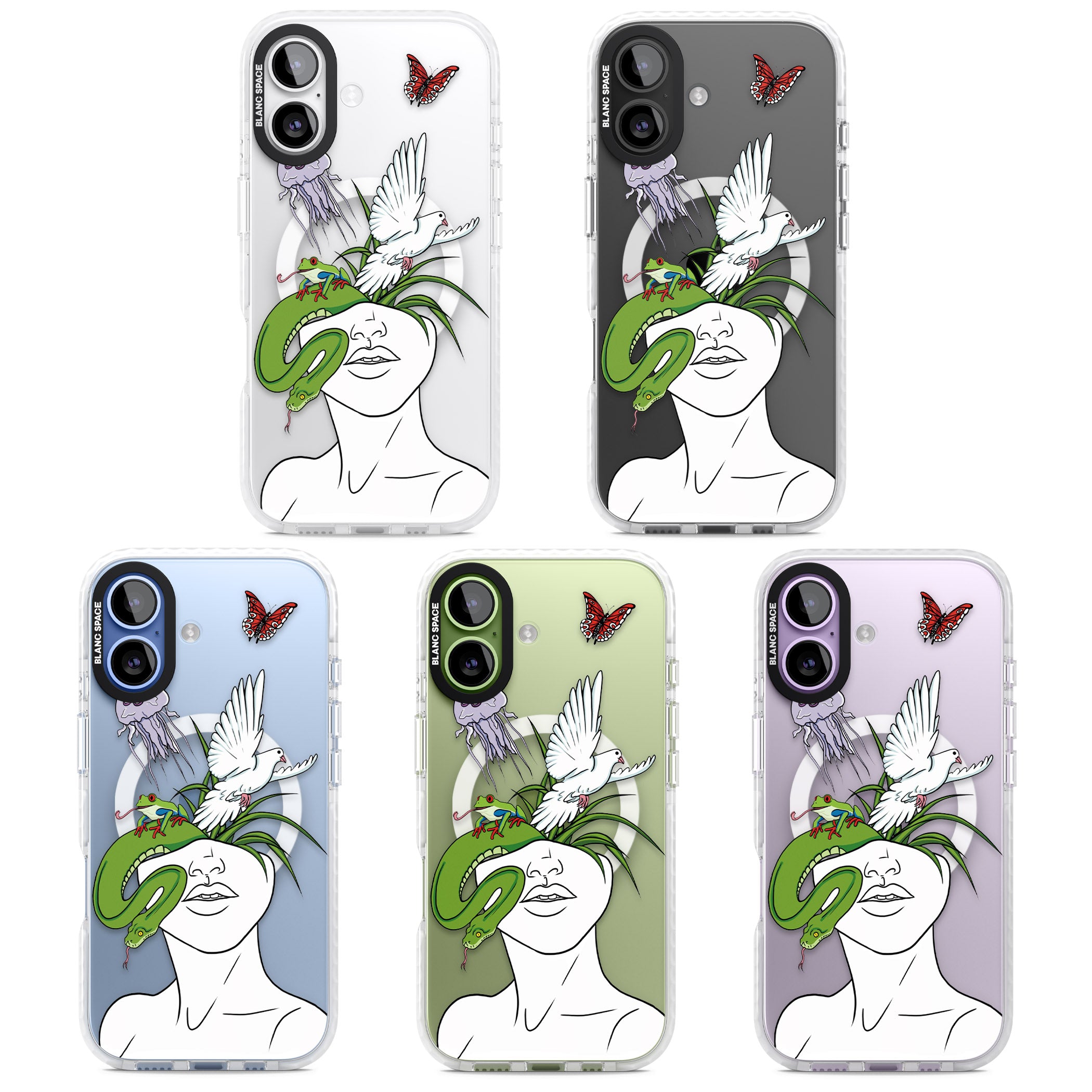 Wild Thoughts iPhone 17 Impact Pro Clear Phone Case APT Impact Protection