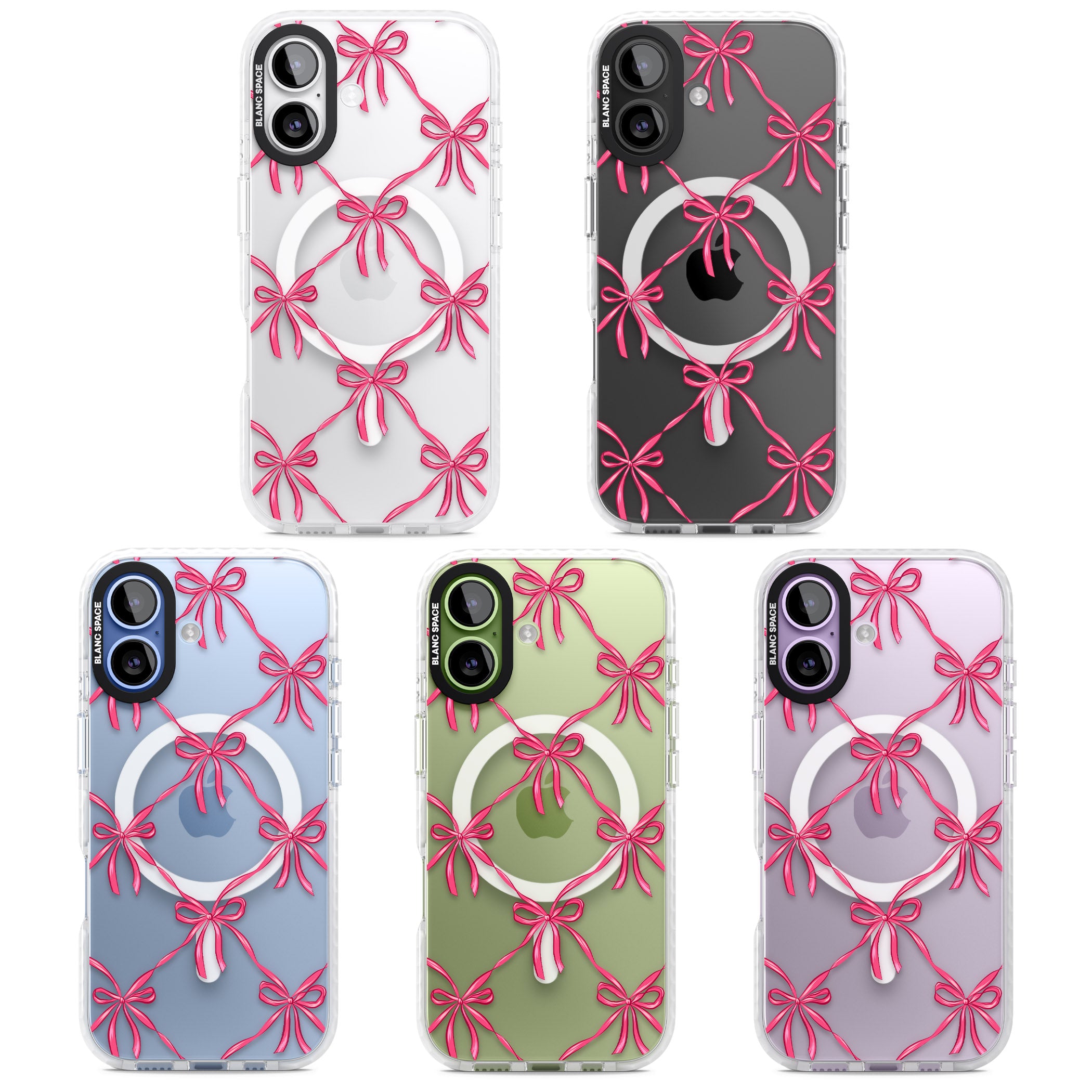 Bow Knots iPhone 17 Impact Pro Clear Phone Case APT Impact Protection