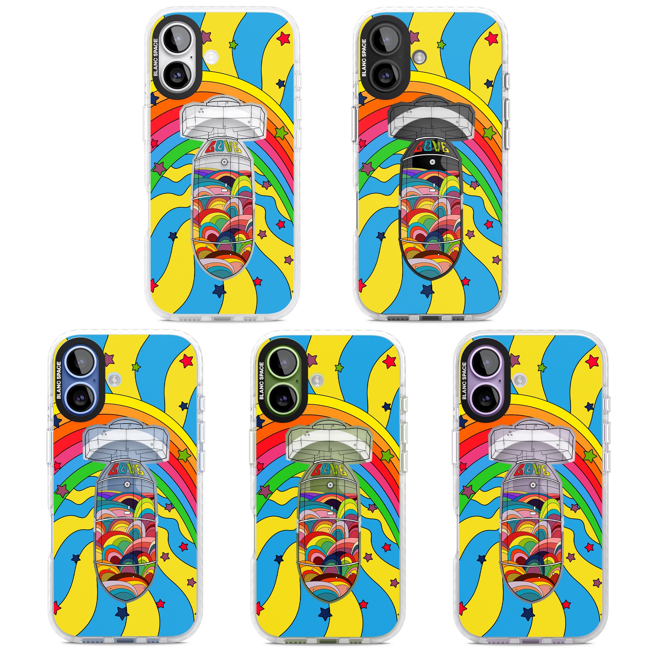 Love Bomb iPhone 17 Impact Pro Clear Phone Case APT Impact Protection