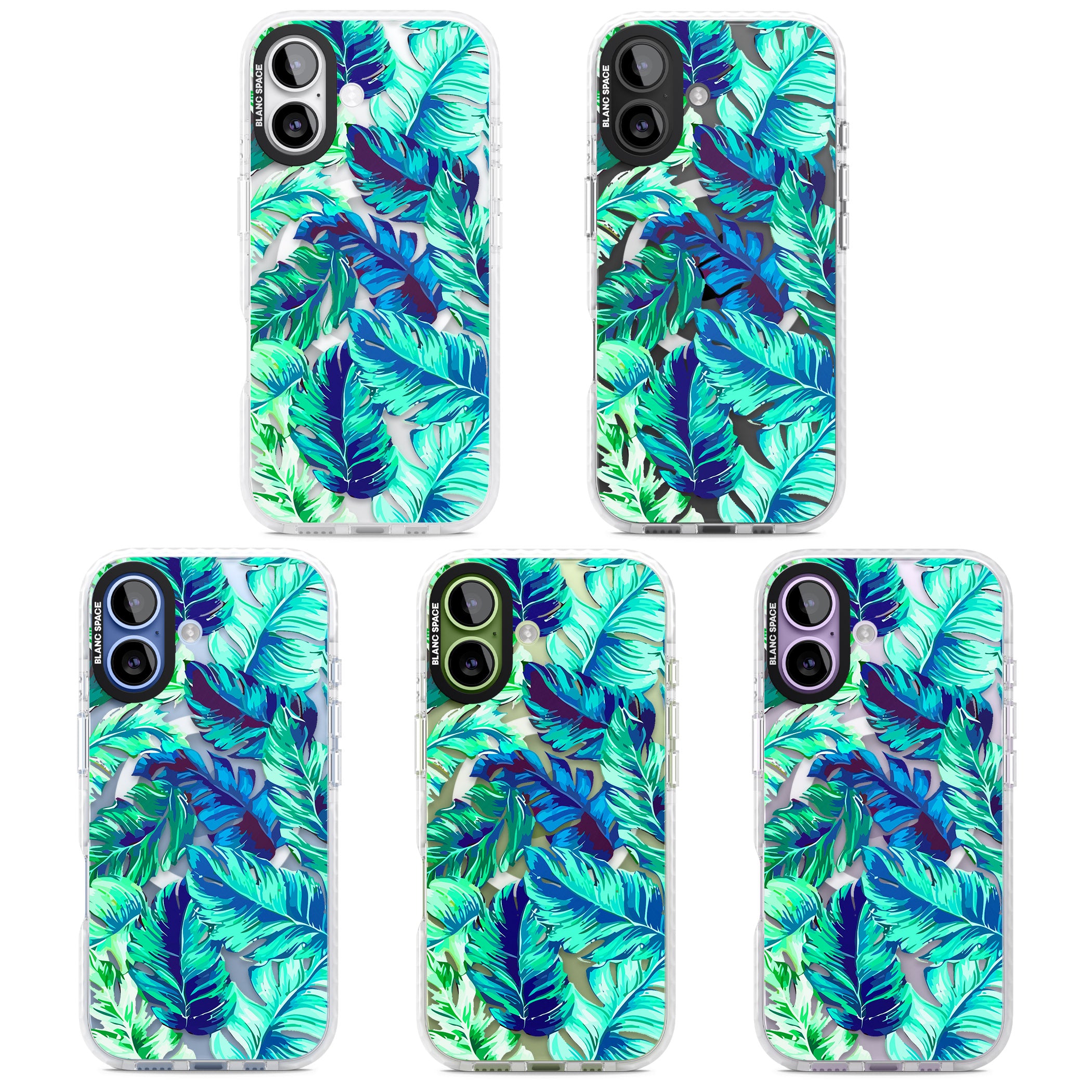 Tropical Palms iPhone 17 Impact Pro Clear Phone Case APT Impact Protection