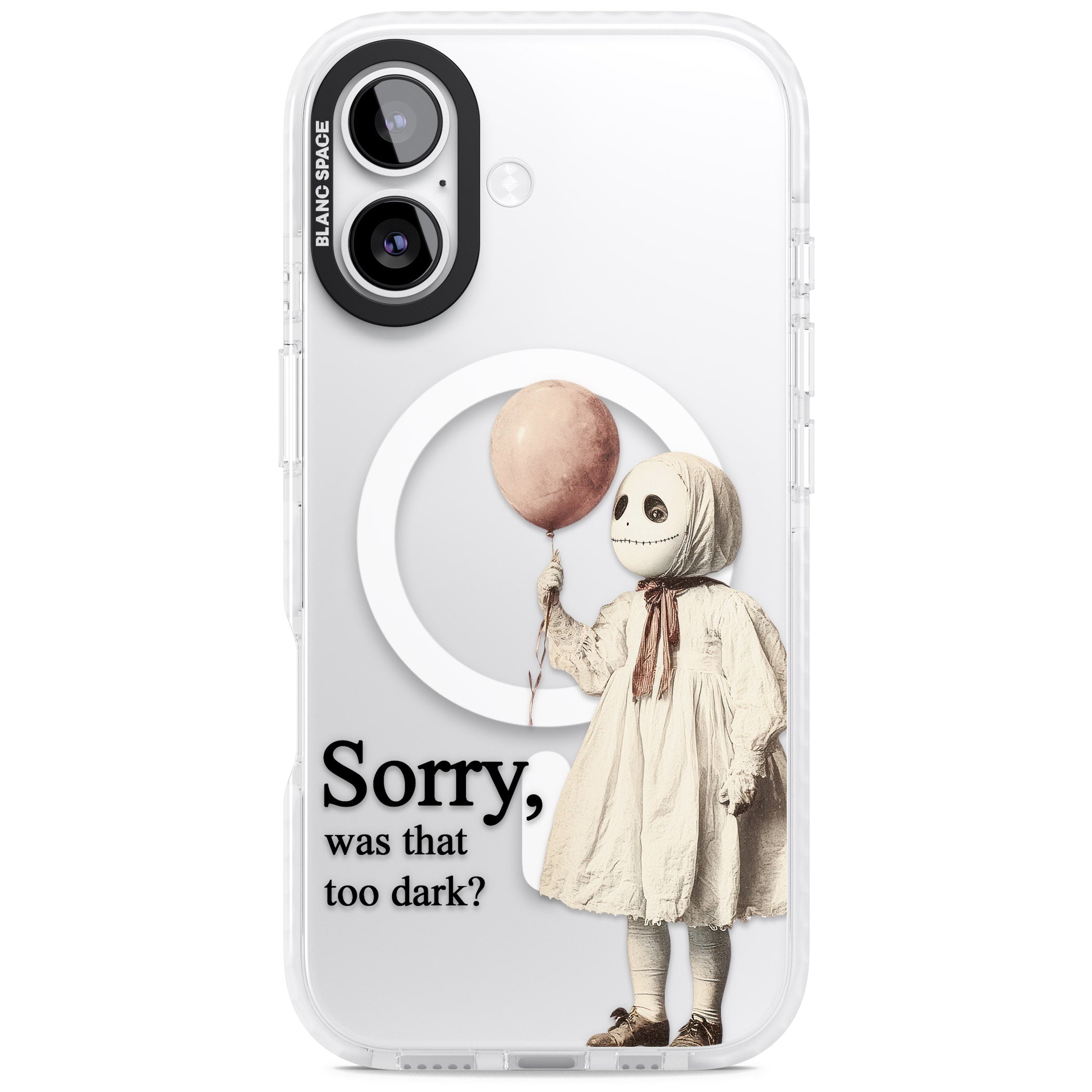 Sorry Was That Too Dark iPhone 17 Impact Pro Clear Phone Case