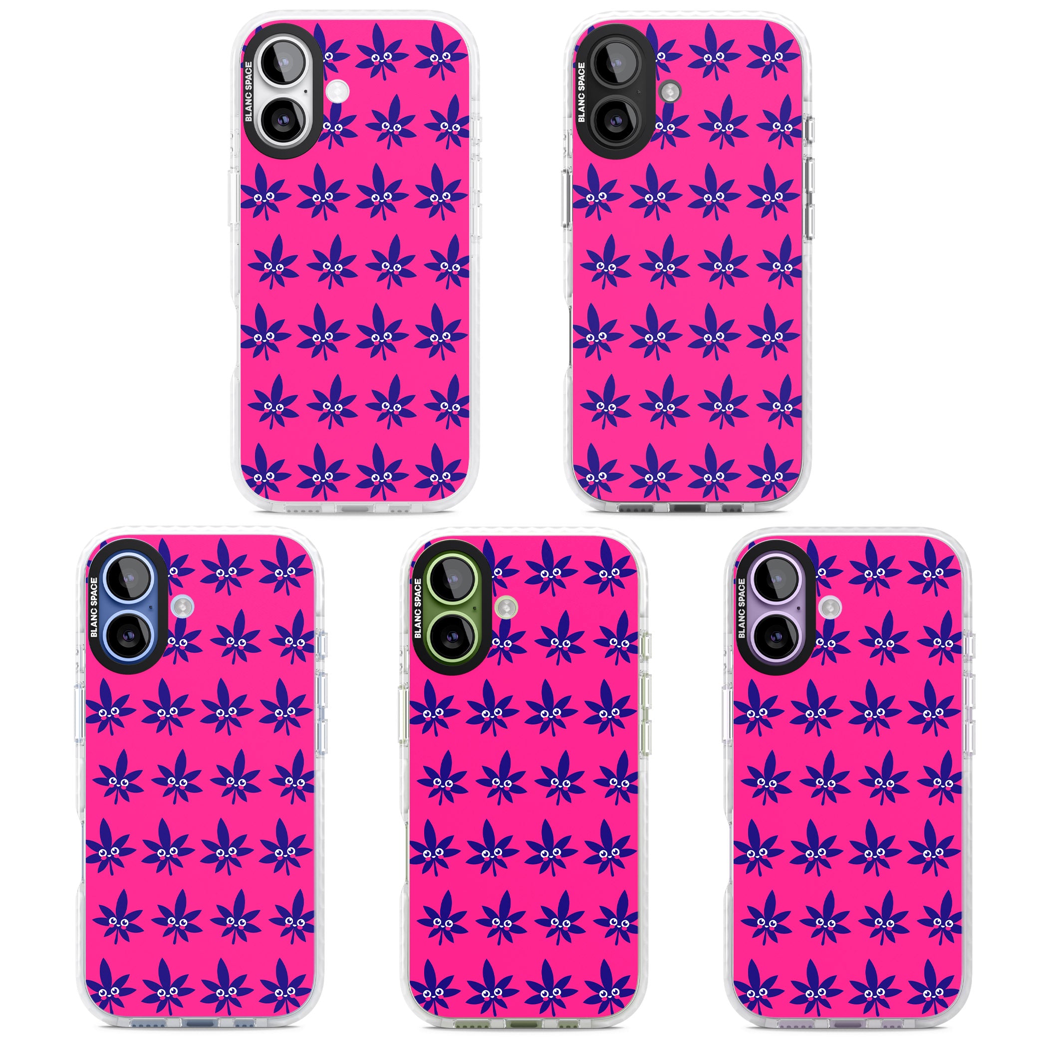 Pink Sativa iPhone 17 Impact Pro Clear Phone Case APT Impact Protection