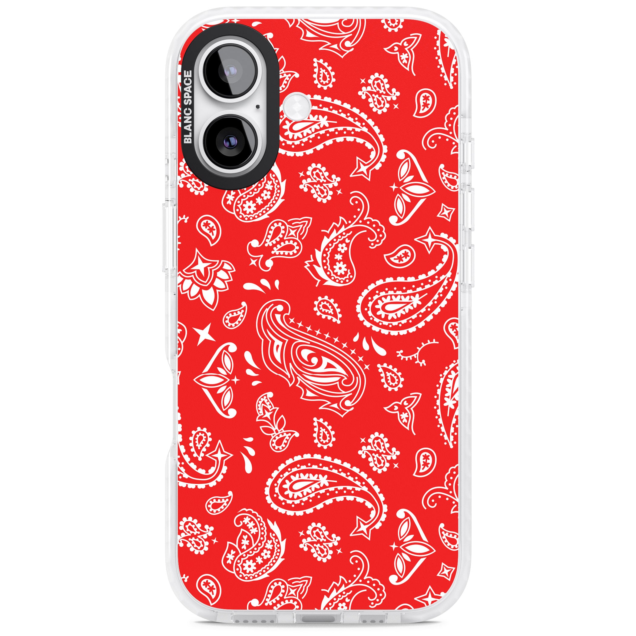 Red Bandana iPhone 17 Impact Pro Clear Phone Case