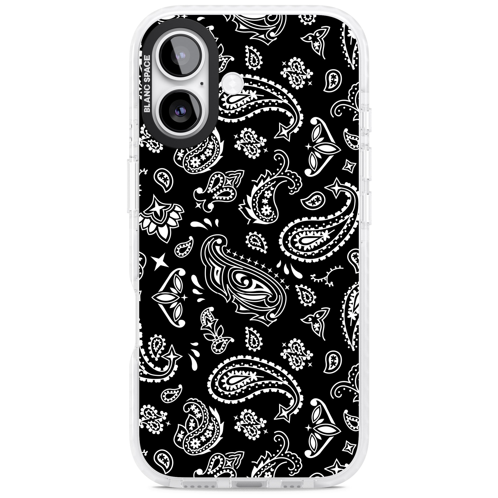 Black Bandana iPhone 17 Impact Pro Clear Phone Case