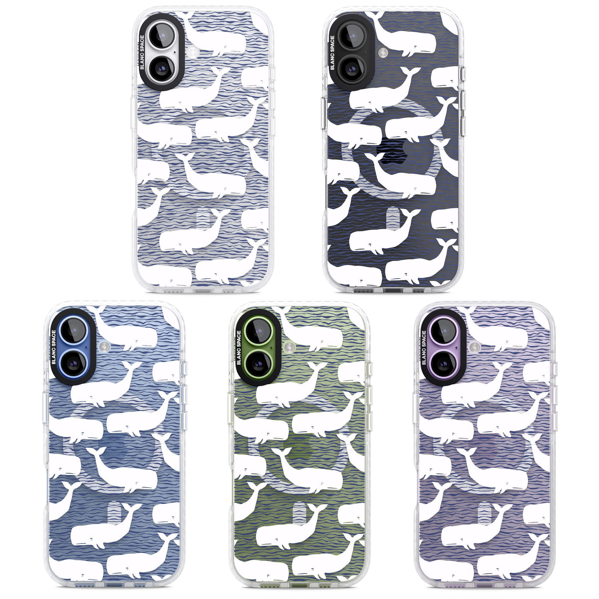 Whale Wave iPhone 17 Impact Pro Clear Phone Case APT Impact Protection