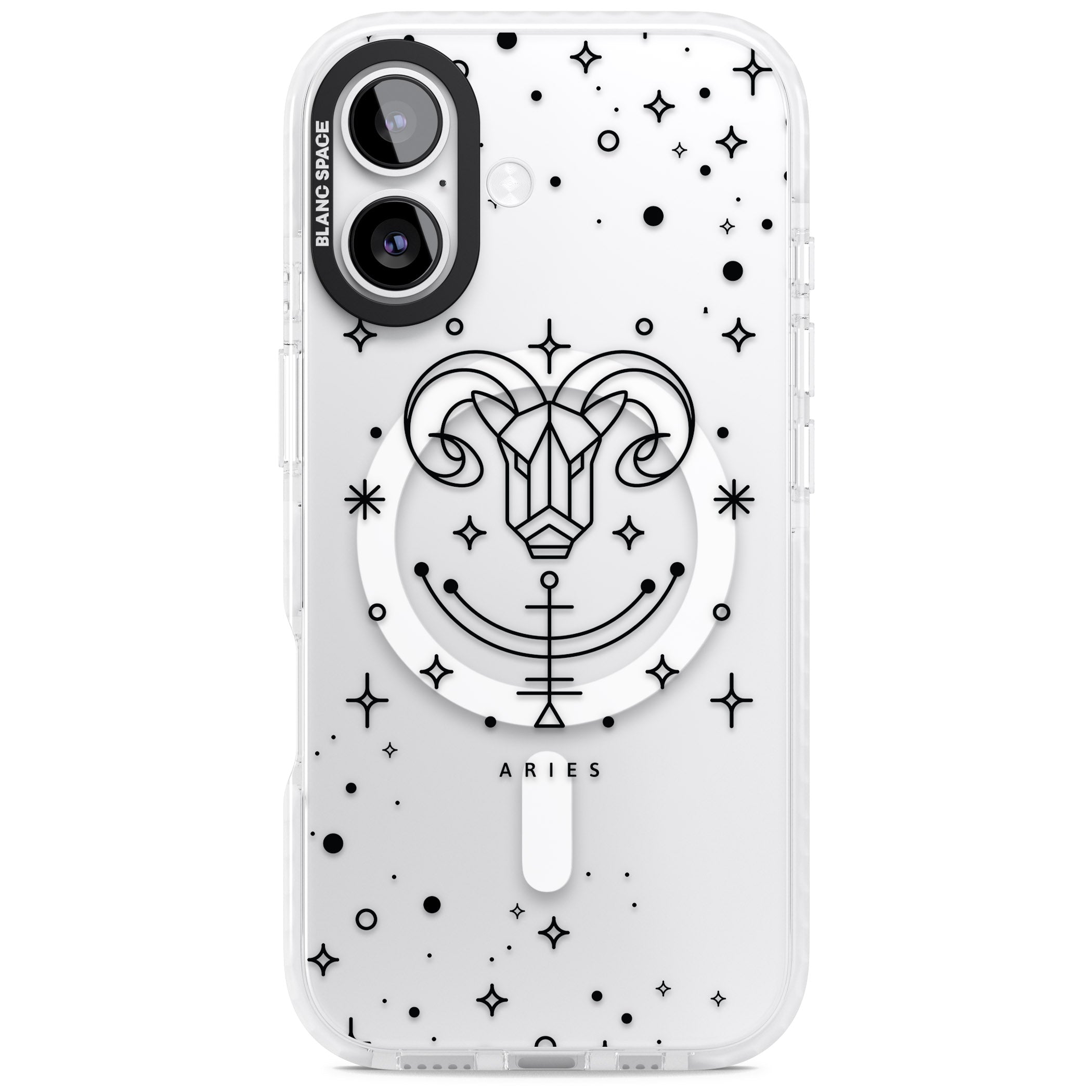 Aries Emblem iPhone 17 Impact Pro Clear Phone Case