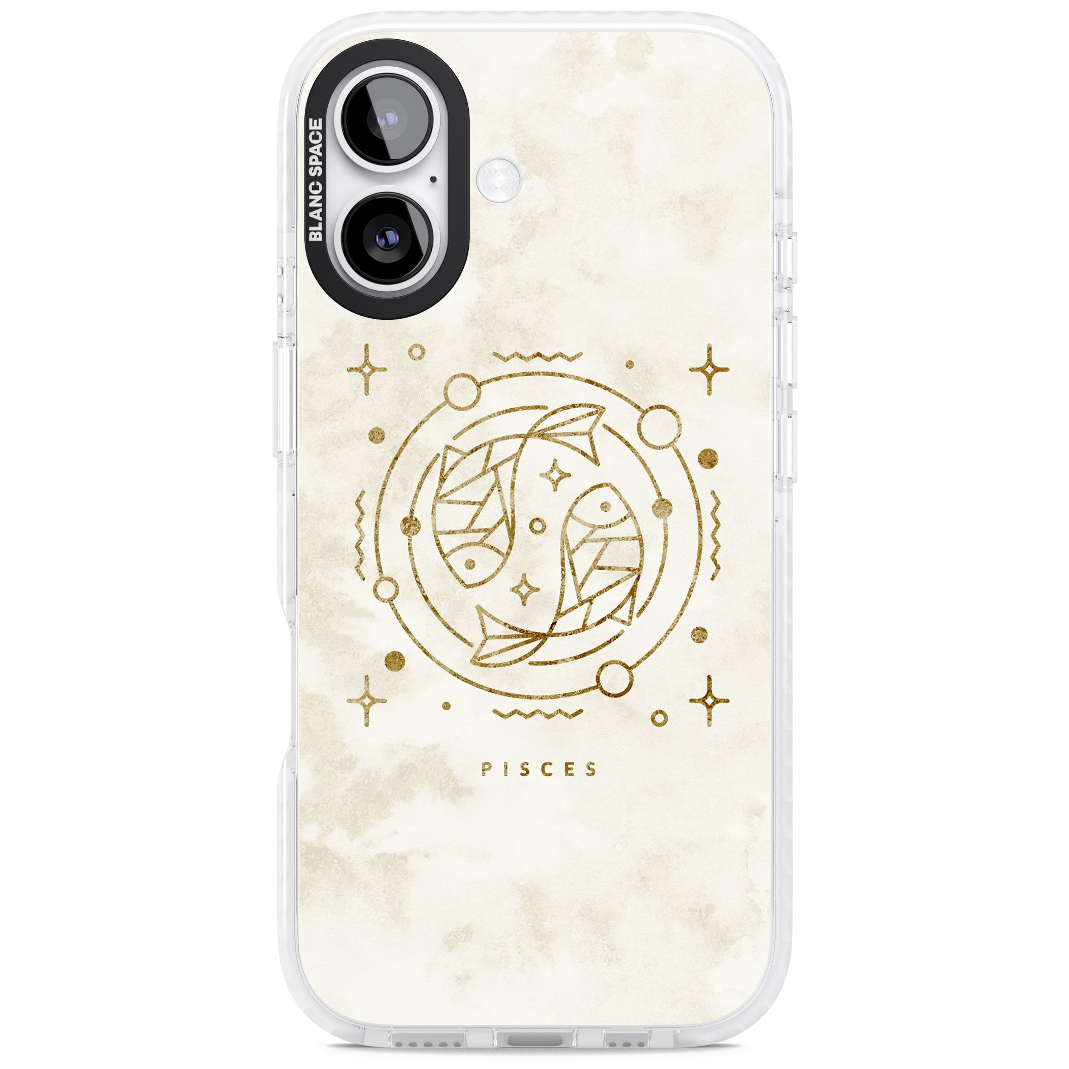 Pisces Emblem iPhone 17 Impact Pro Clear Phone Case