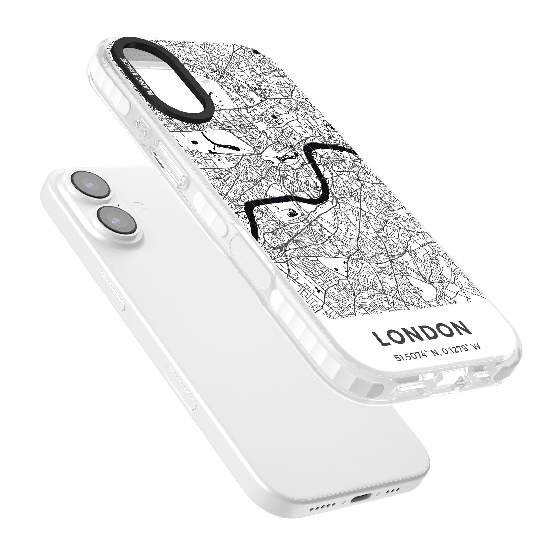 London Map iPhone 17 Impact Clear Phone Case Colours