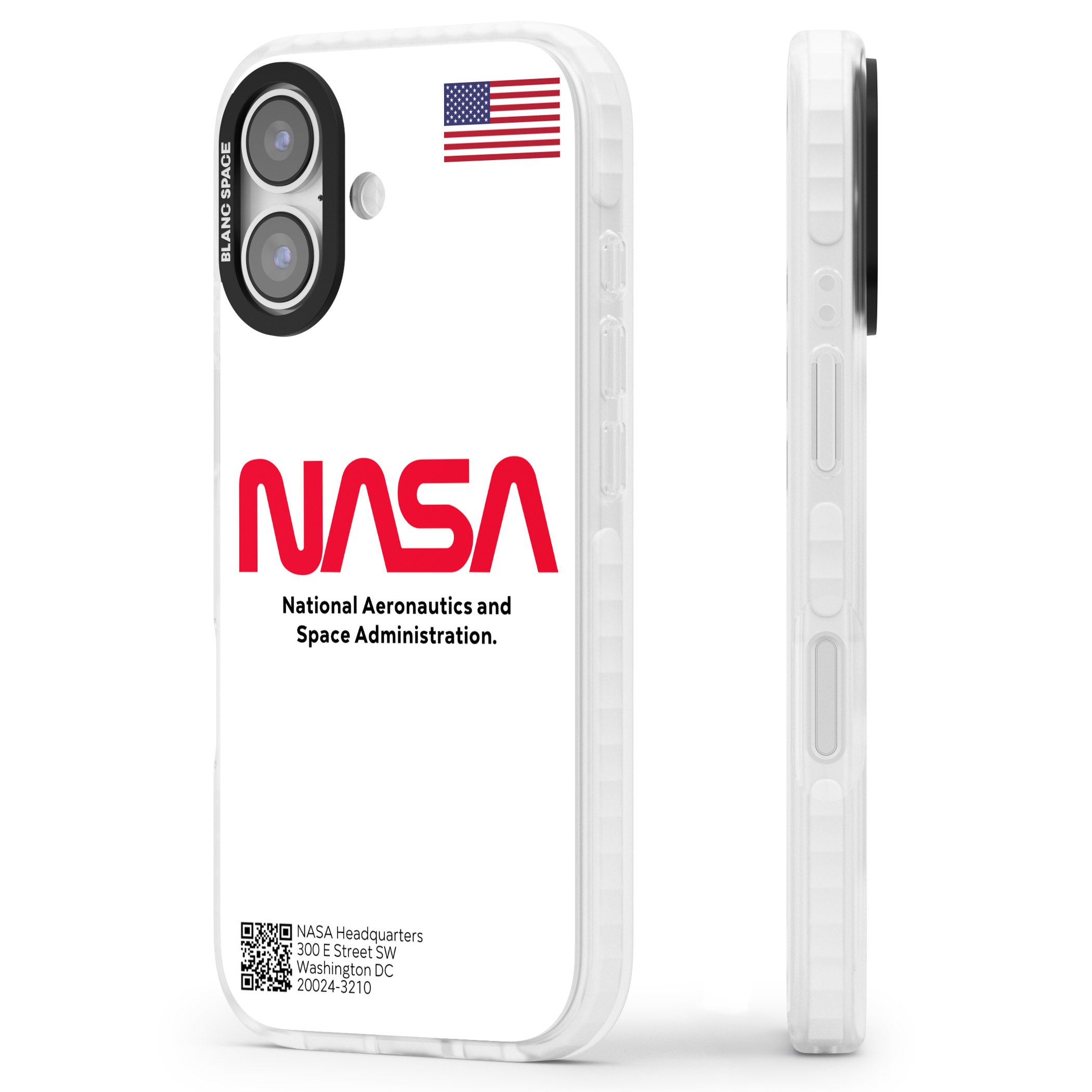 Nasa The Worm iPhone 17 Impact Clear Phone Case Side Profile