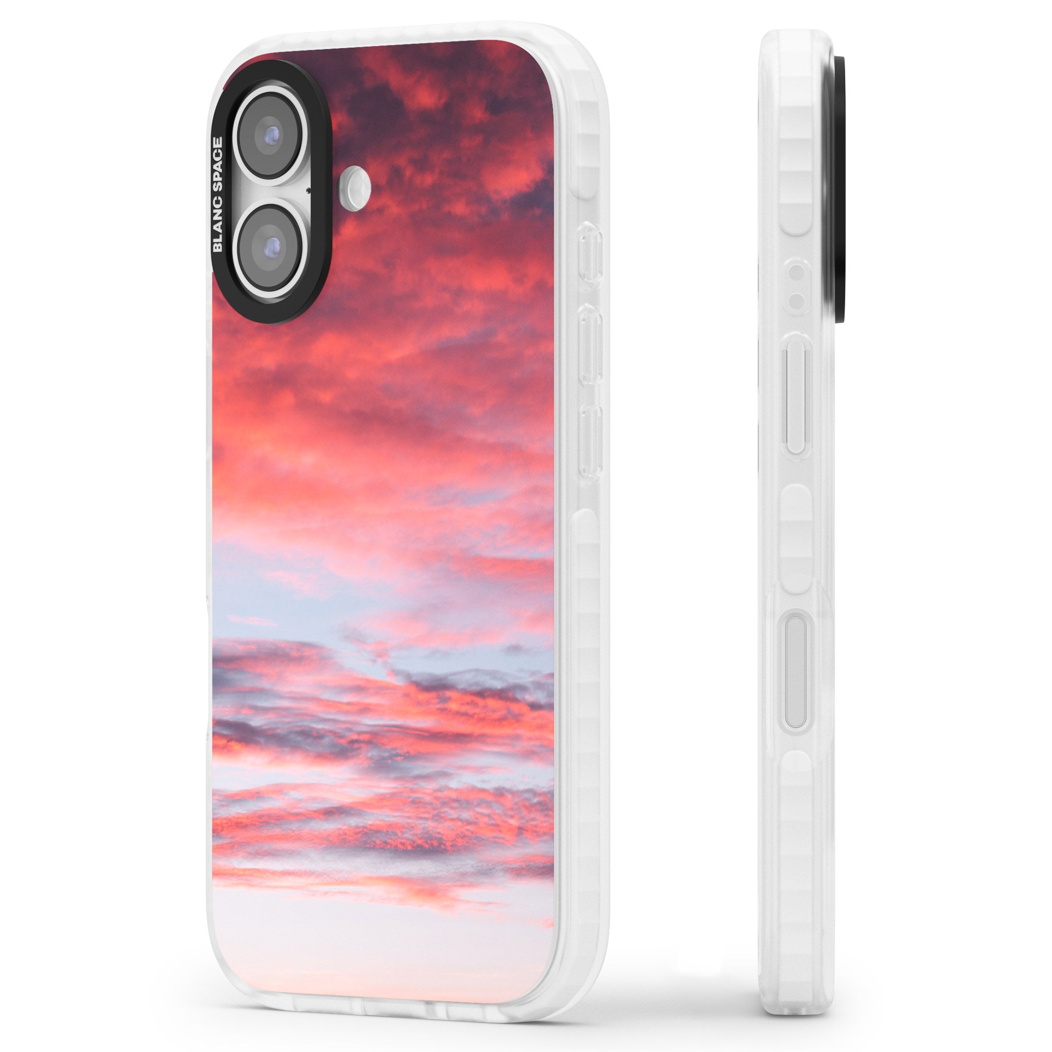Sunset Skies iPhone 17 Impact Clear Phone Case Side Profile