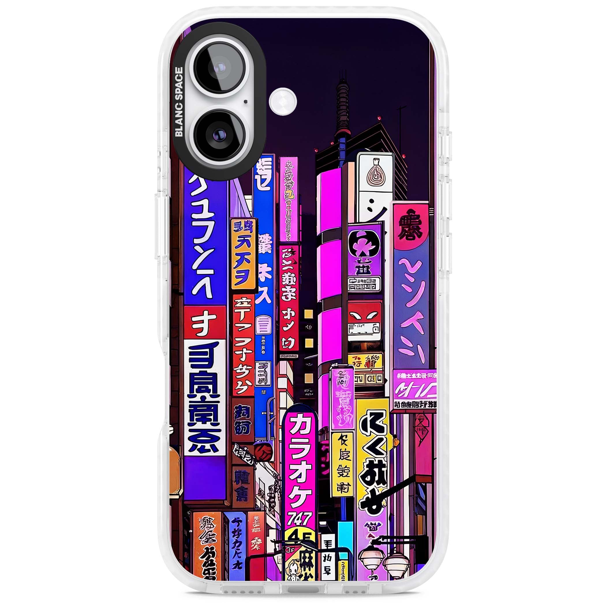 NEON NIGHT anime iPhone case | Black Impact case for iPhone 17