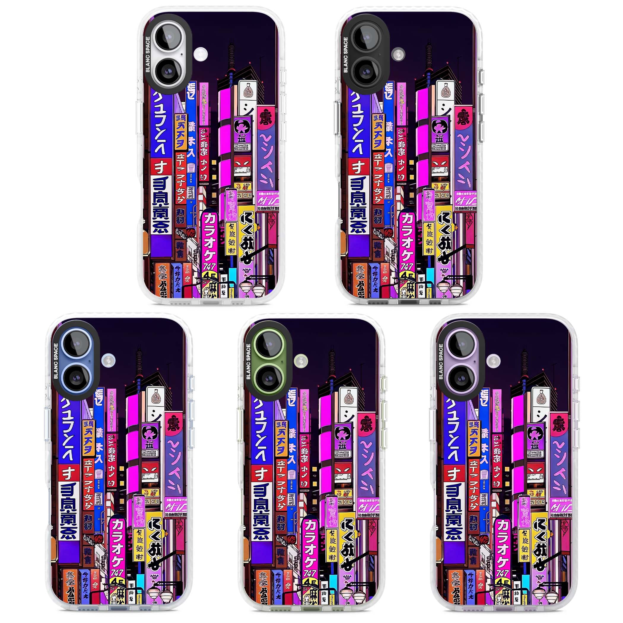 NEON NIGHT anime iPhone case | Black Impact case for iPhone 17