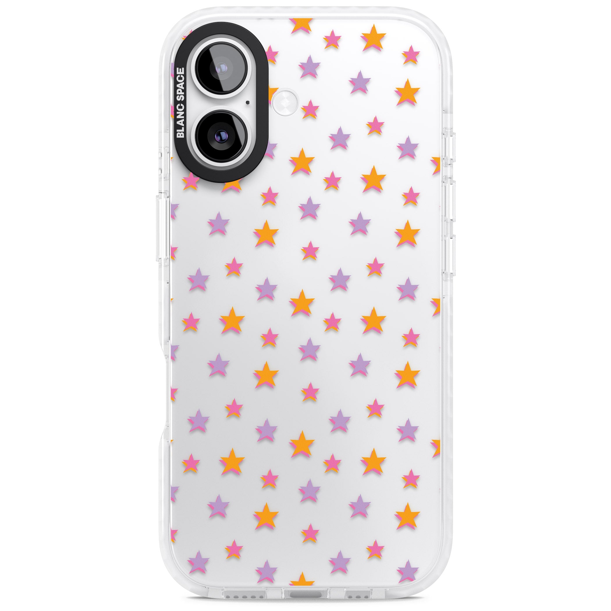Spangling Stars Pattern iPhone 17 Impact Clear Phone Case