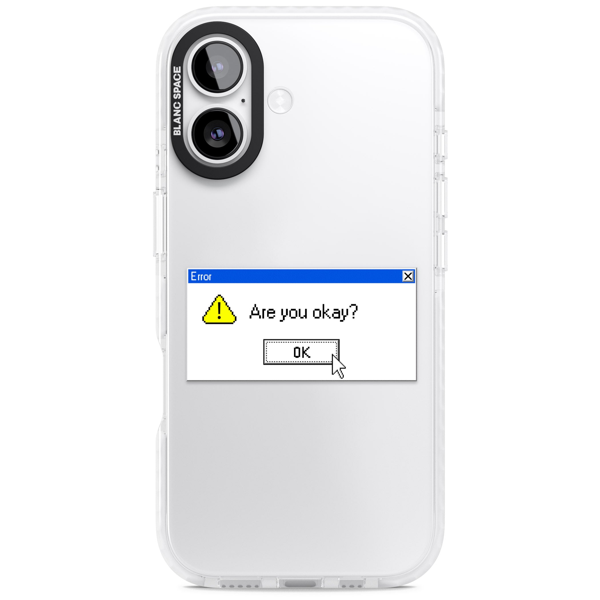 Are You Okay Exe iPhone 17 Impact Clear Phone Case