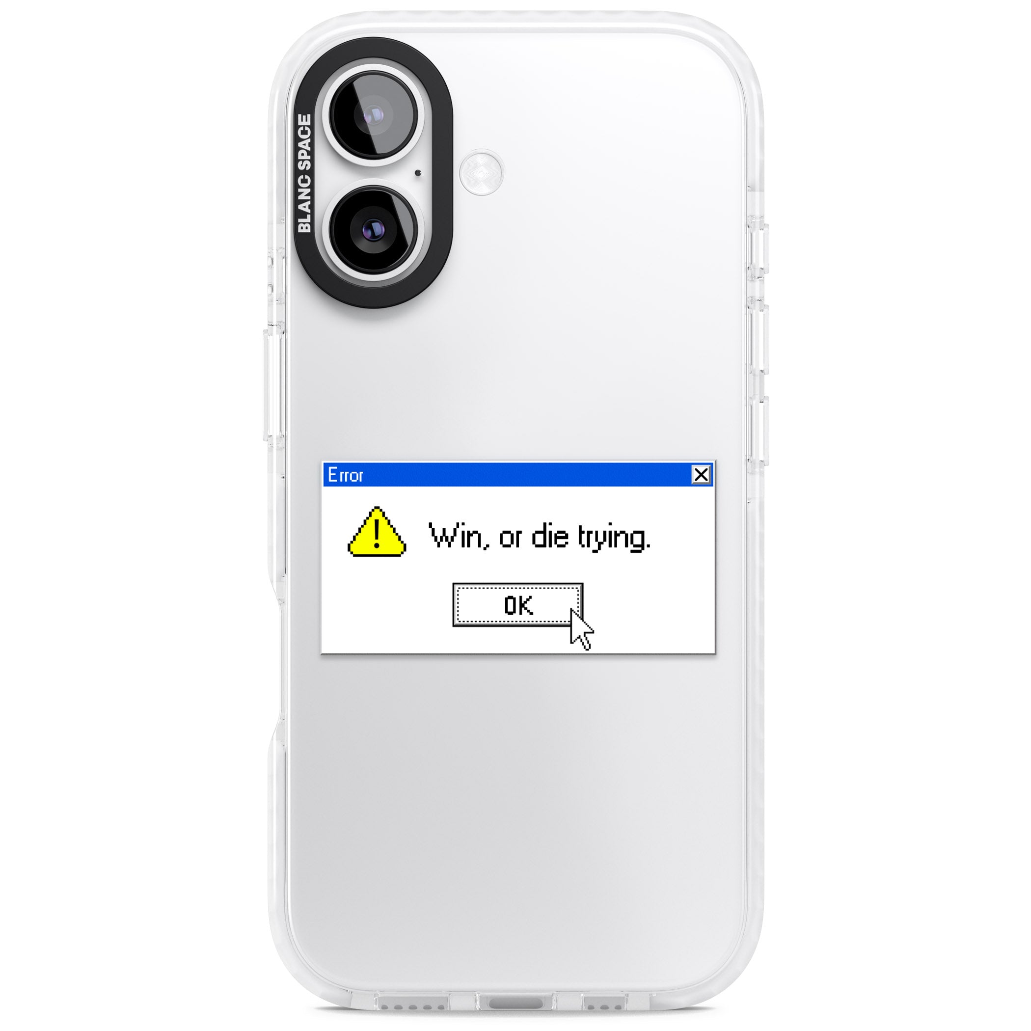 Win Or Die Trying Exe iPhone 17 Impact Clear Phone Case