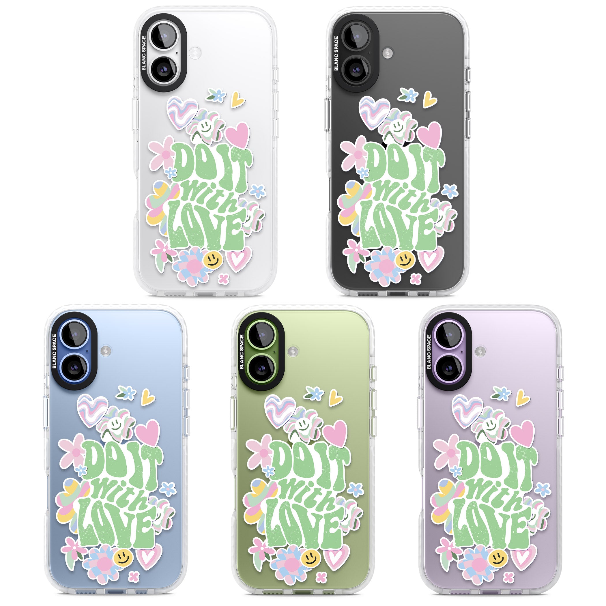 Do It With Love iPhone 17 Impact Clear Phone Case APT Impact Protection