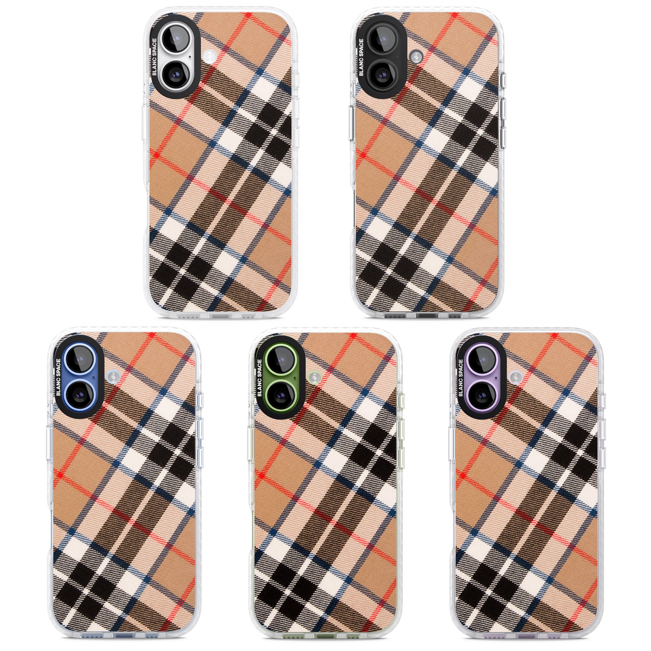 Haymarket Check iPhone 17 Impact Clear Phone Case APT Impact Protection