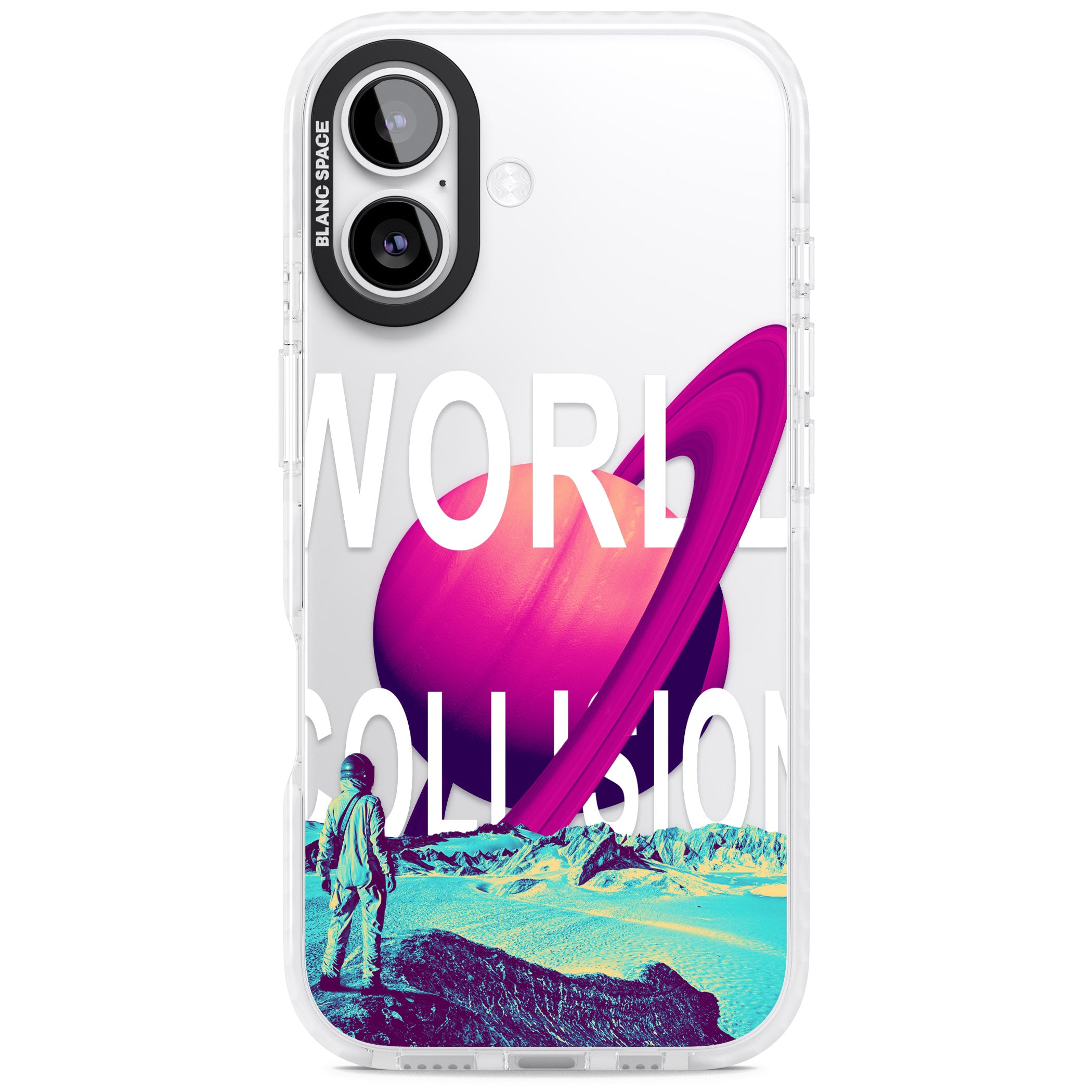 World Collision iPhone 17 Impact Clear Phone Case